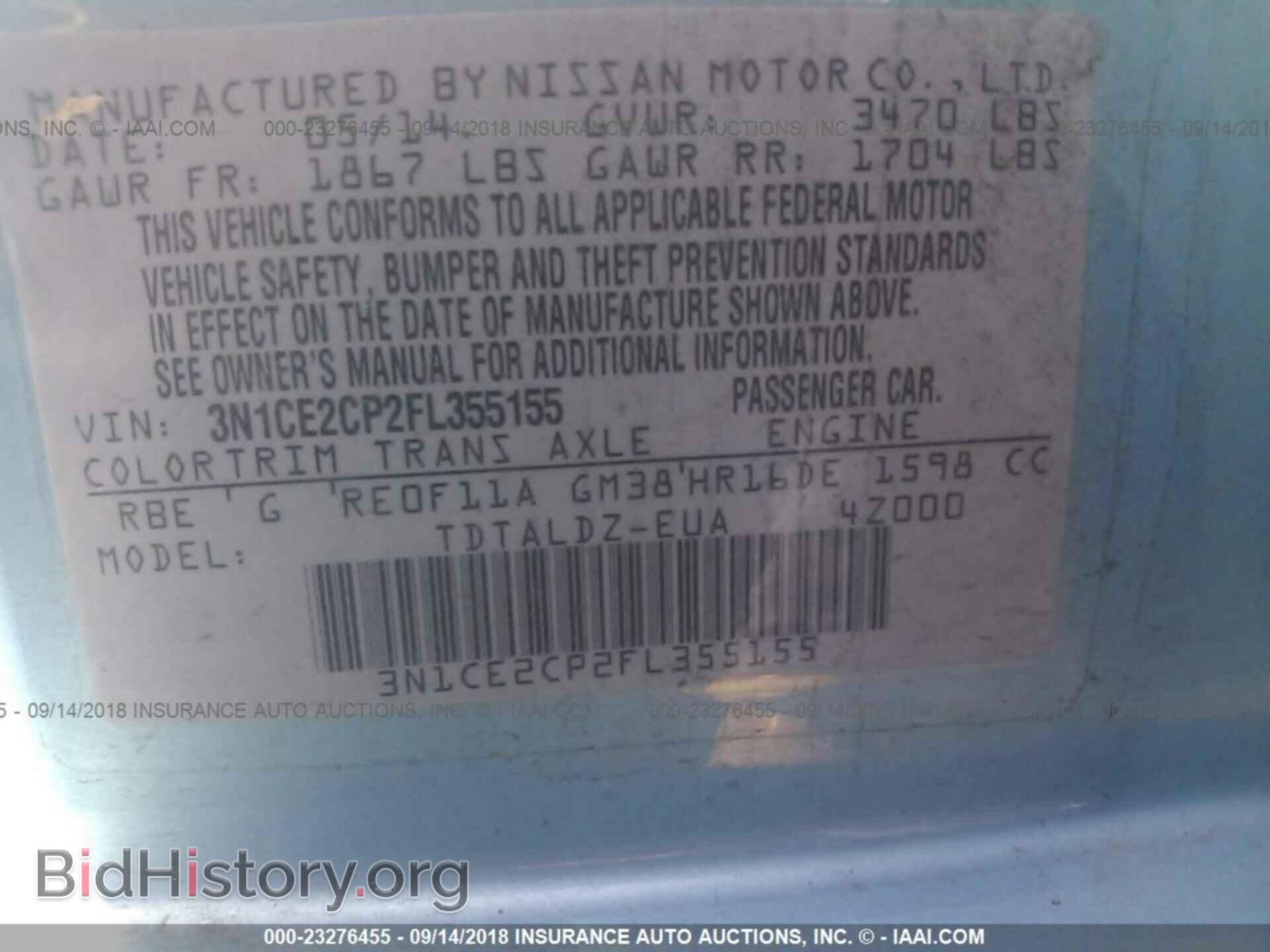 2015 Nissan Versa note - VIN: 3N1CE2CP2FL355155 - Photo 9