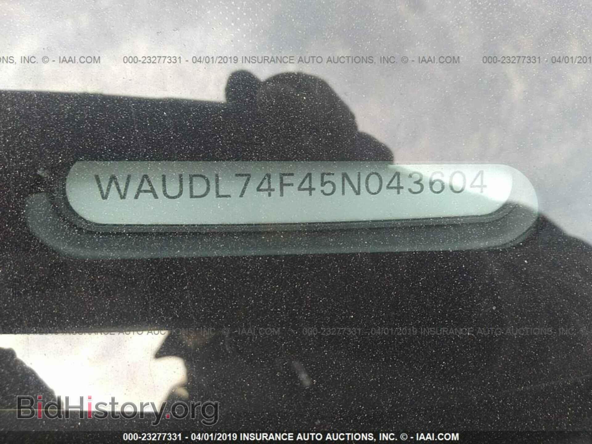 2005 AUDI A6 - VIN: WAUDL74F45N043604 - Фото 9