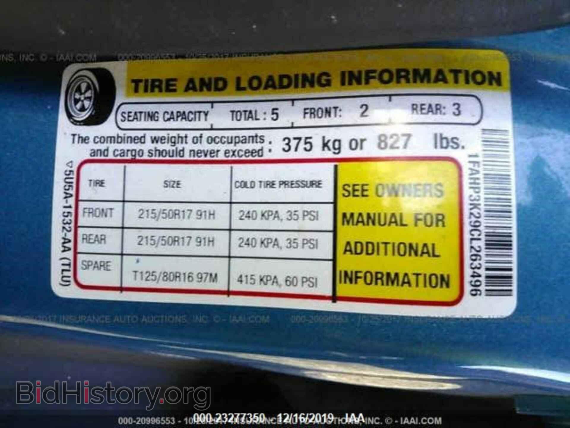2012 FORD FOCUS - VIN: 1FAHP3K29CL263496 - Photo 9