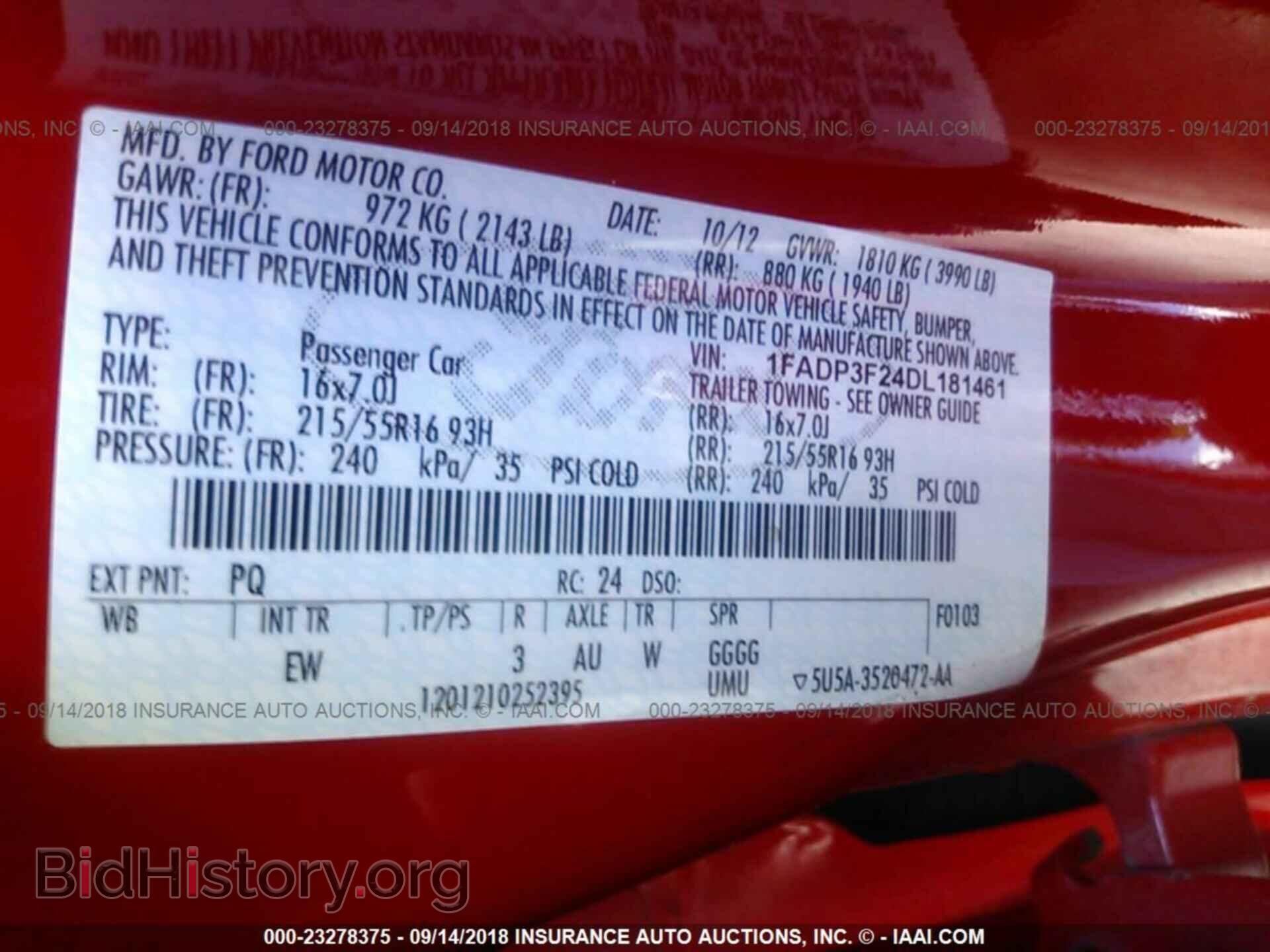 2013 Ford Focus - VIN: 1FADP3F24DL181461 - Фото 9