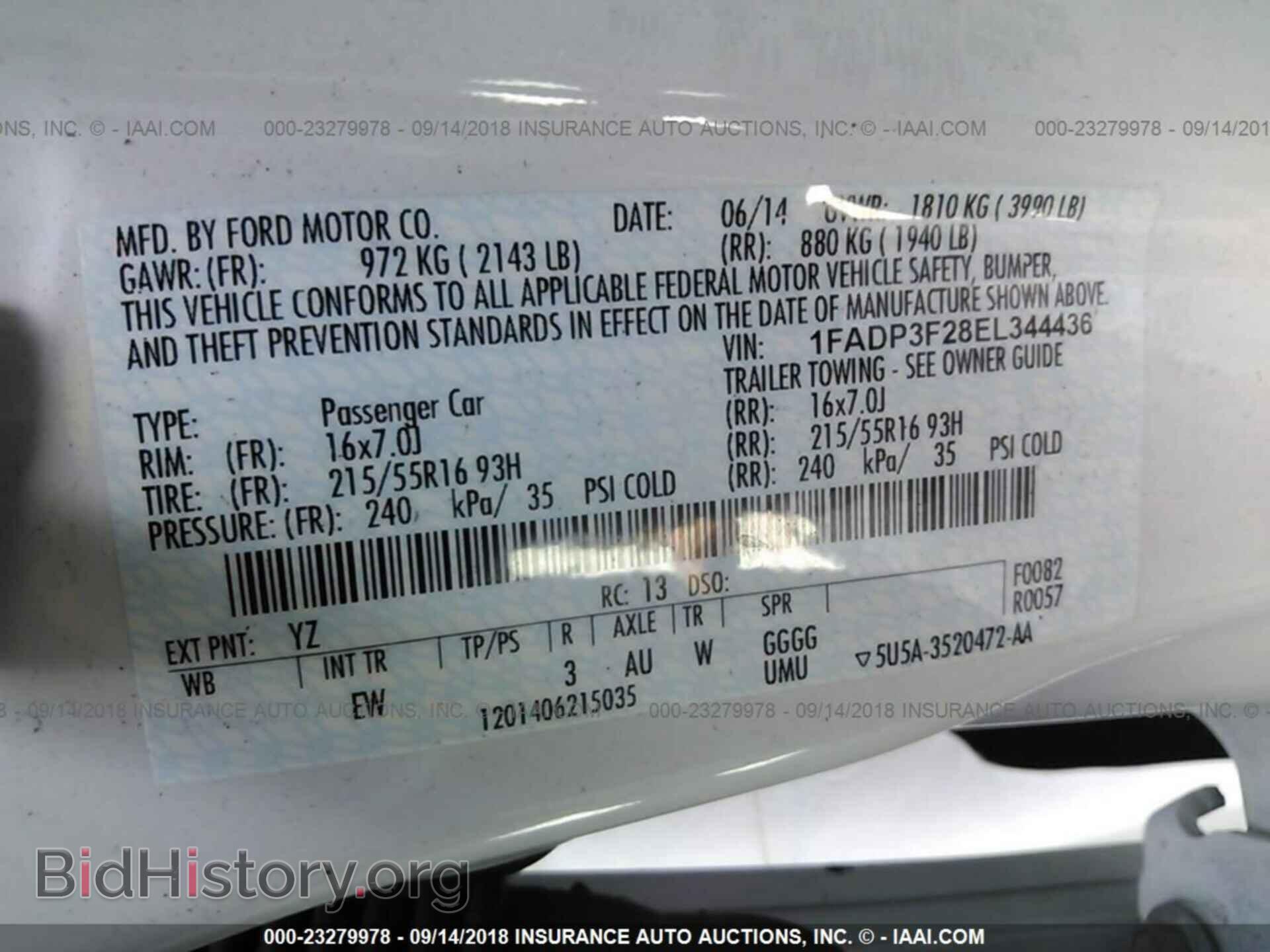 2014 Ford Focus - VIN: 1FADP3F28EL344436 - Фото 9