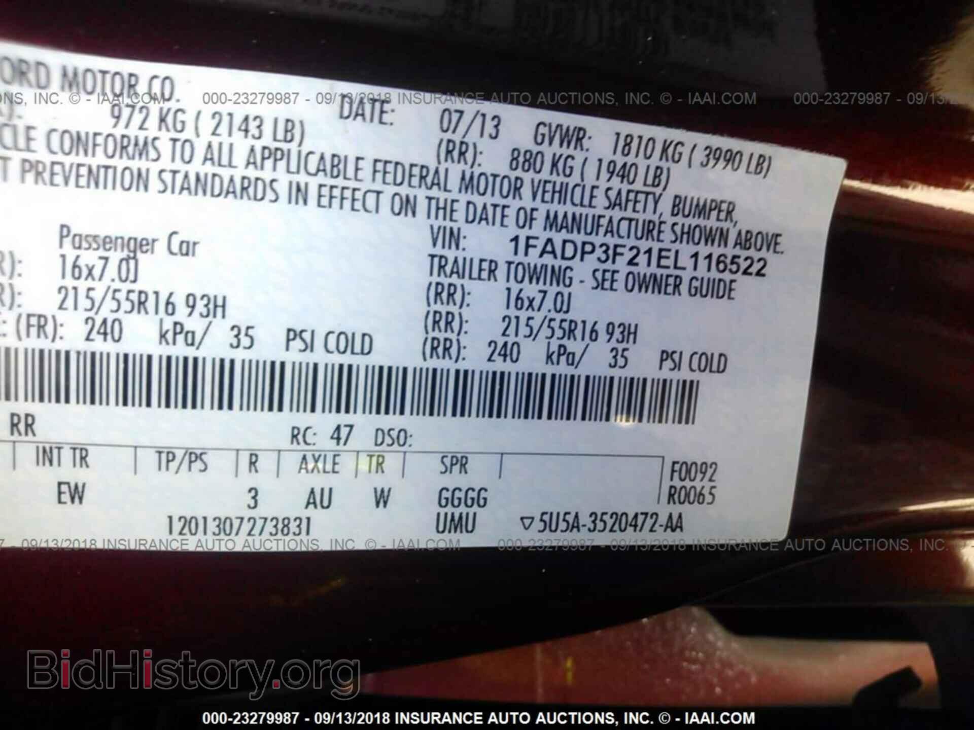 2014 Ford Focus - VIN: 1FADP3F21EL116522 - Фото 9