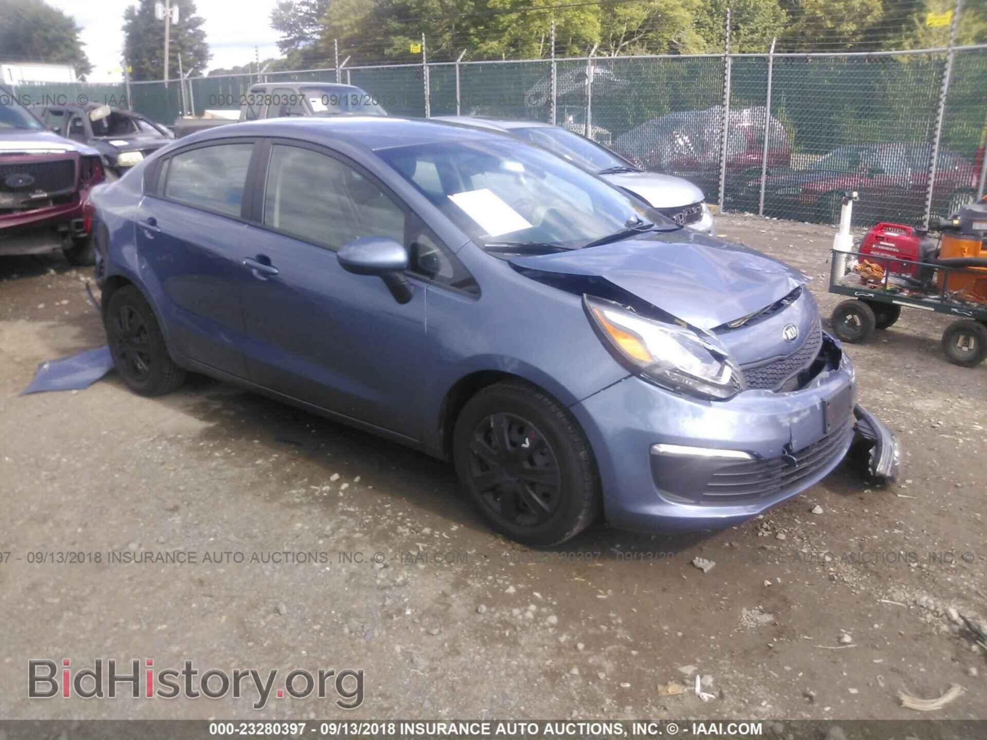 Фотография KNADM4A39G6685156 - KIA RIO 2016