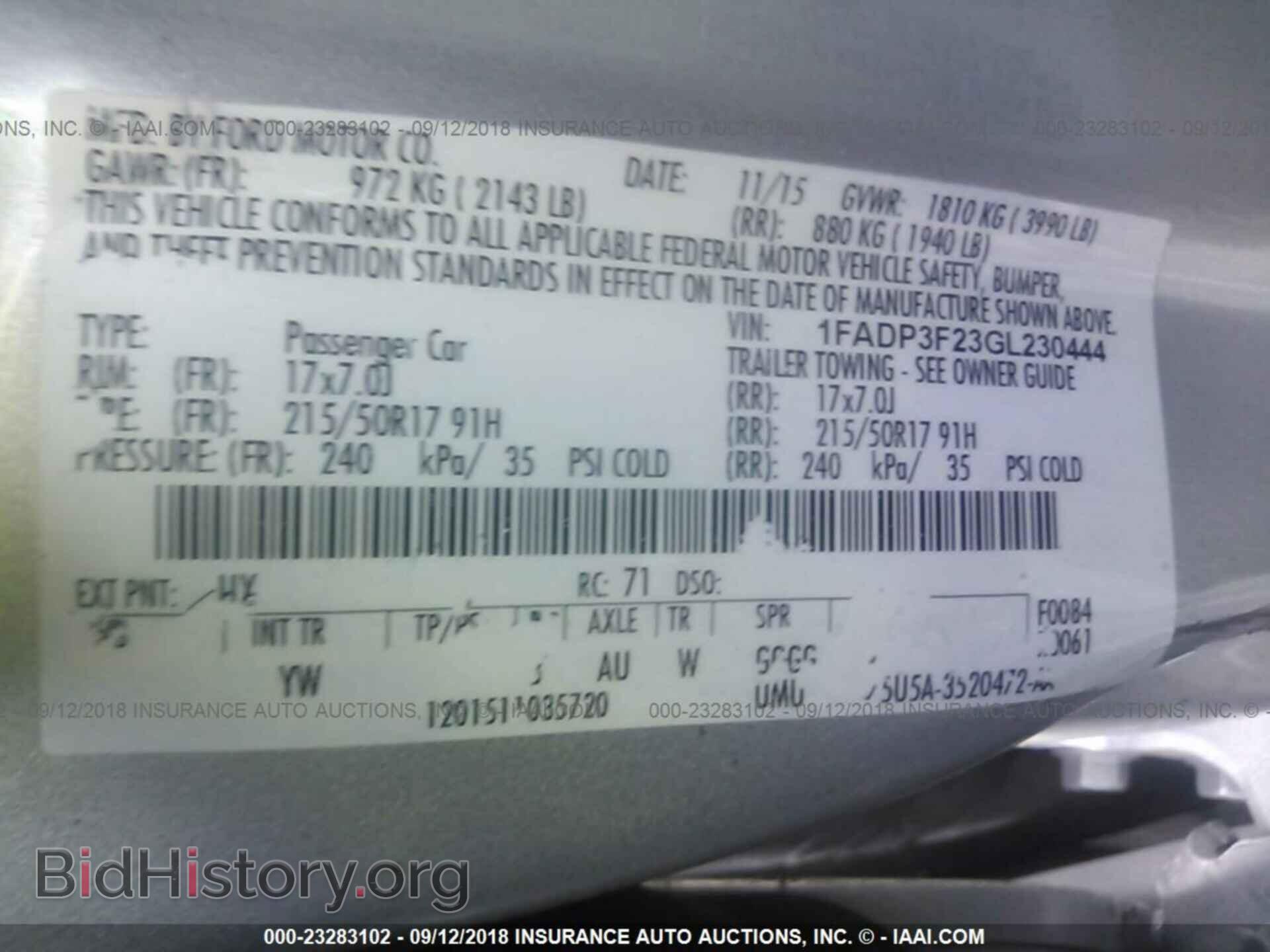 2016 Ford Focus - VIN: 1FADP3F23GL230444 - Фото 9