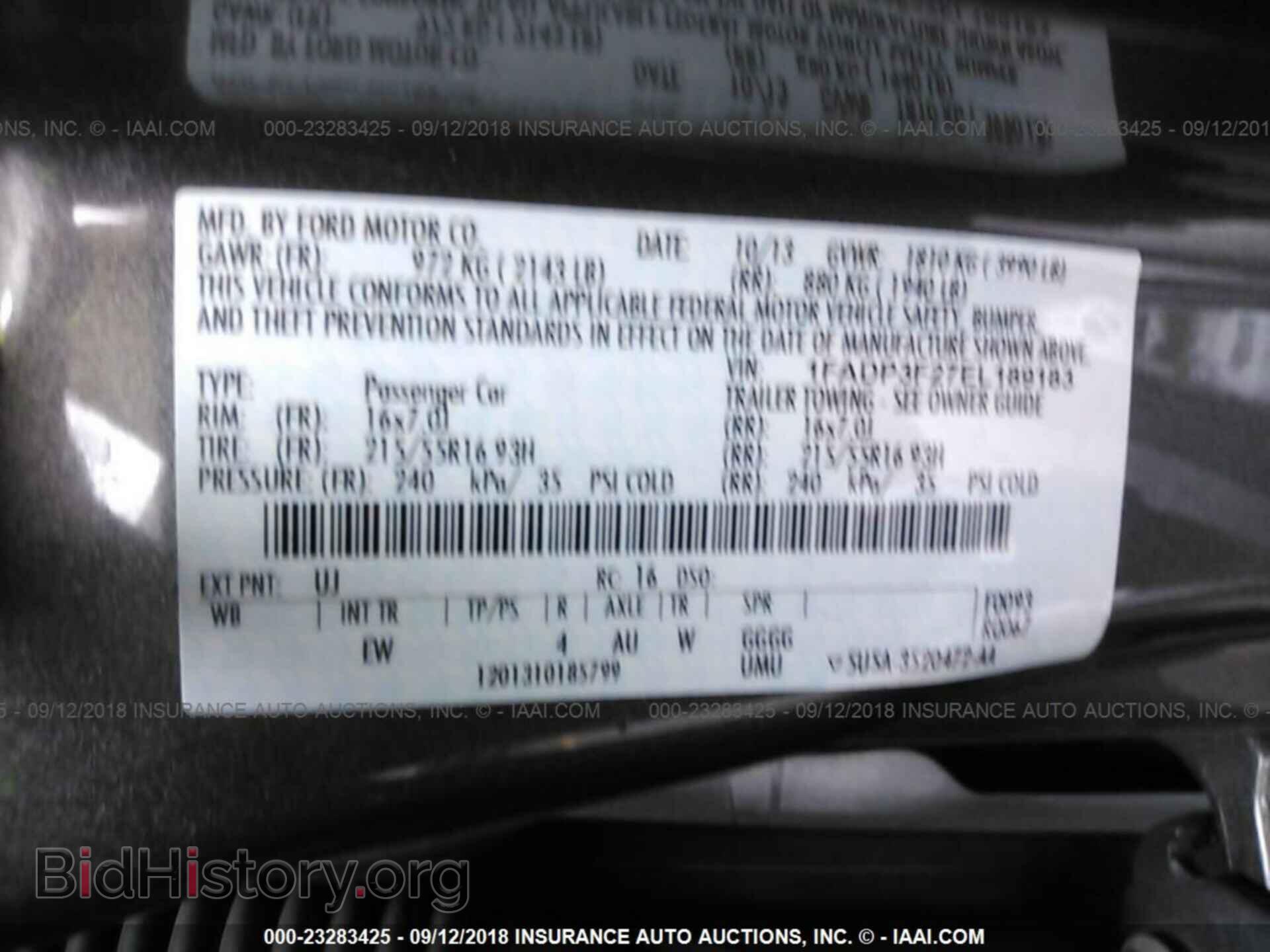 2014 Ford Focus - VIN: 1FADP3F27EL189183 - Фото 9