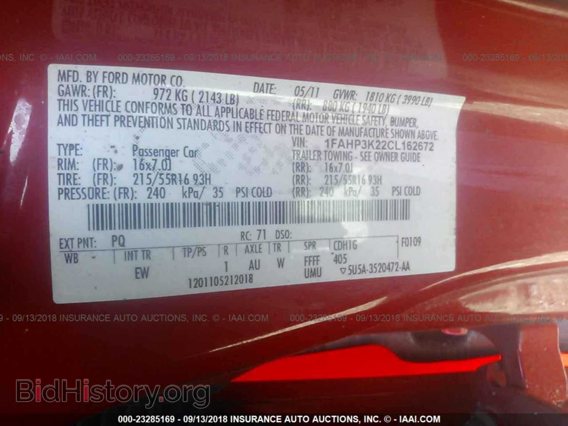 2012 Ford Focus - VIN: 1FAHP3K22CL162672 - Photo 9