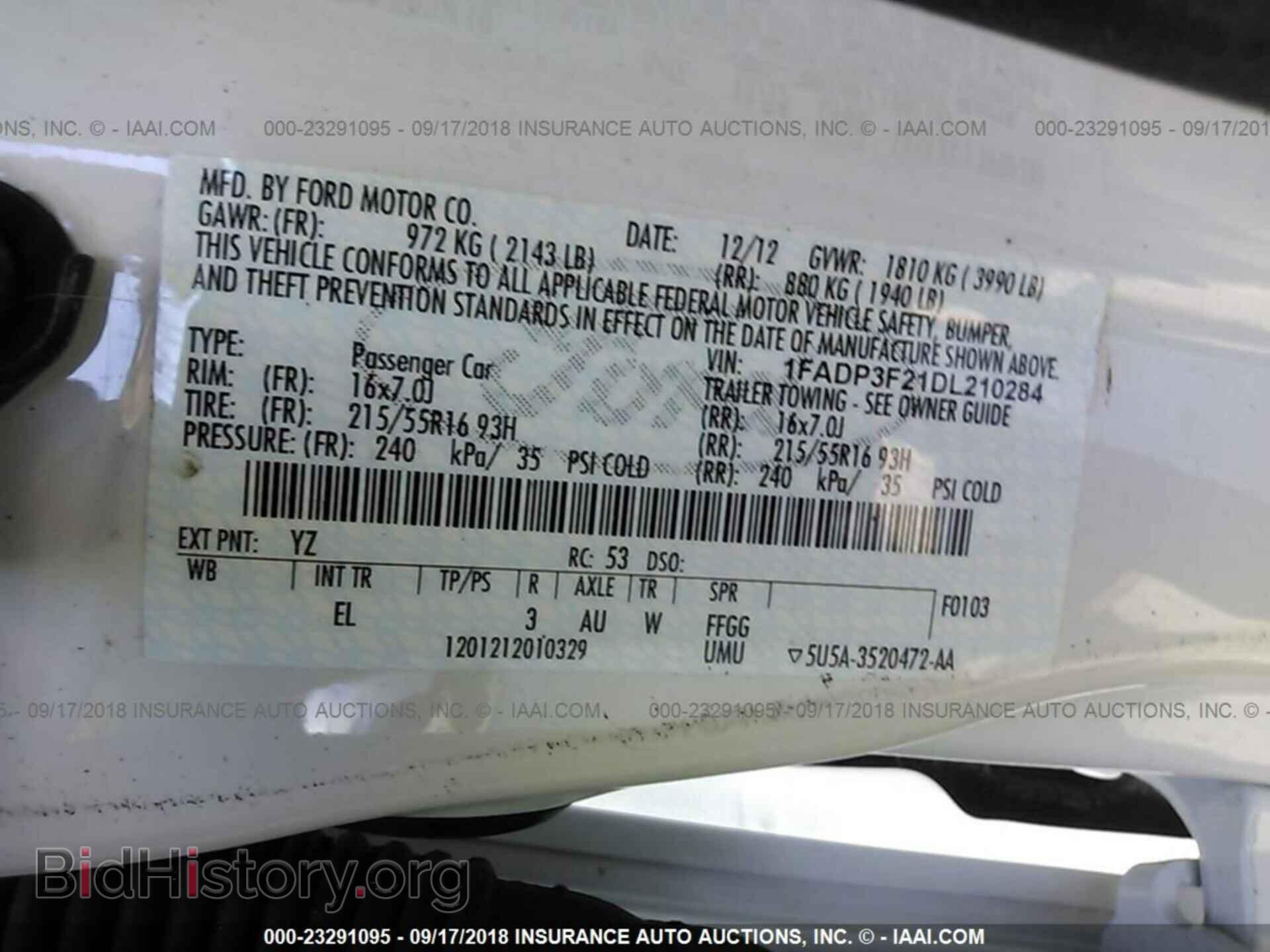 2013 Ford Focus - VIN: 1FADP3F21DL210284 - Фото 9