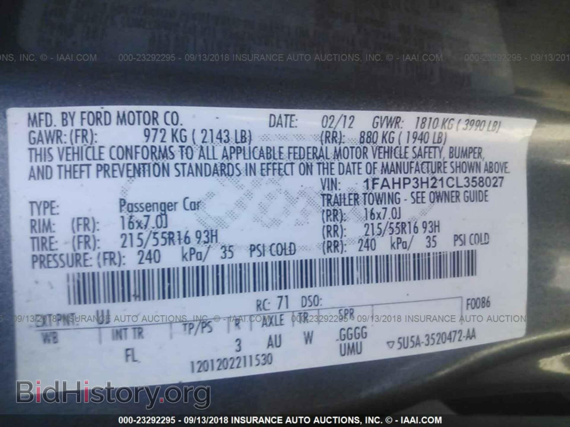 2012 Ford Focus - VIN: 1FAHP3H21CL358027 - Photo 9