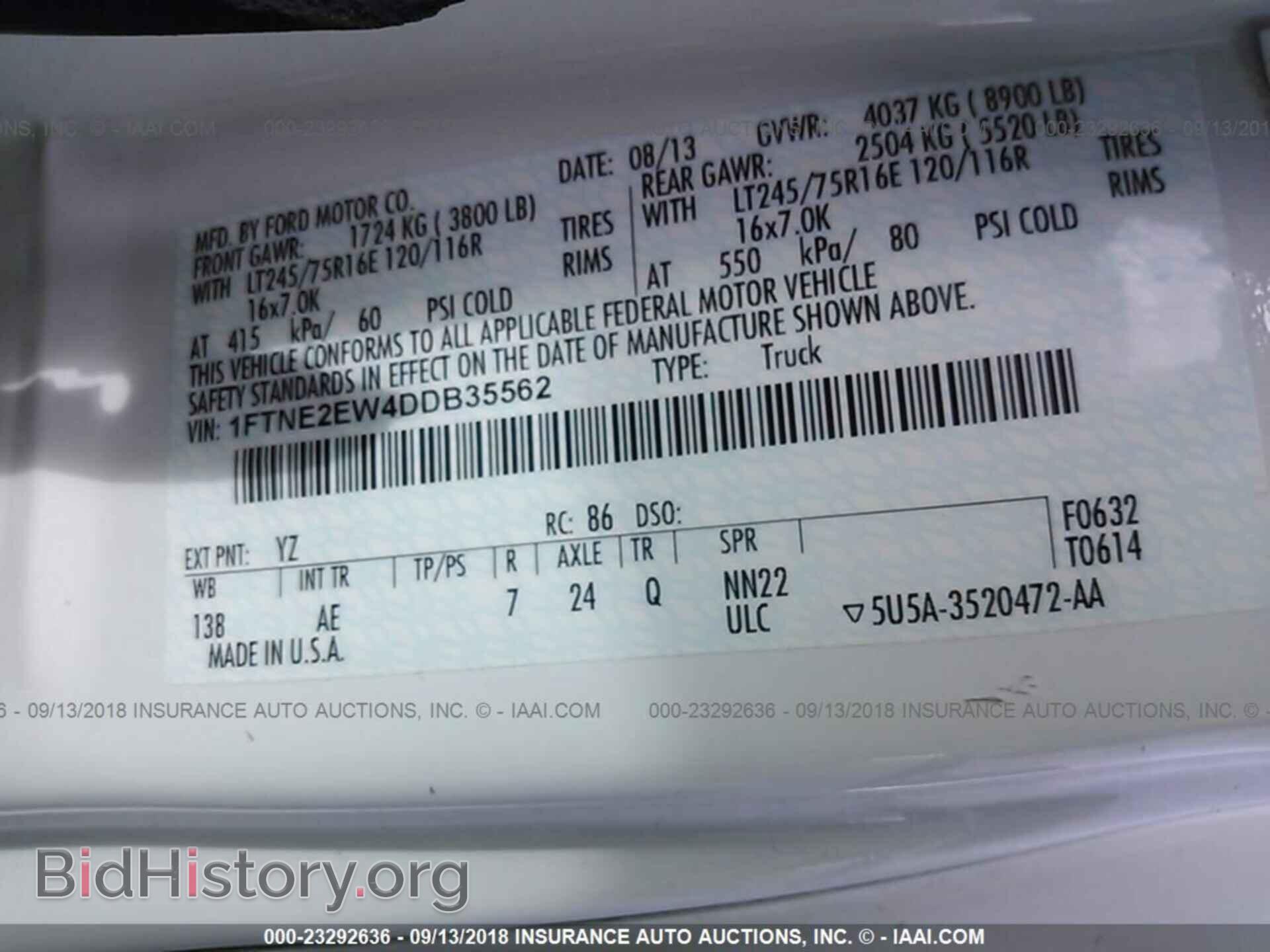 2013 Ford Econoline - VIN: 1FTNE2EW4DDB35562 - Фото 9