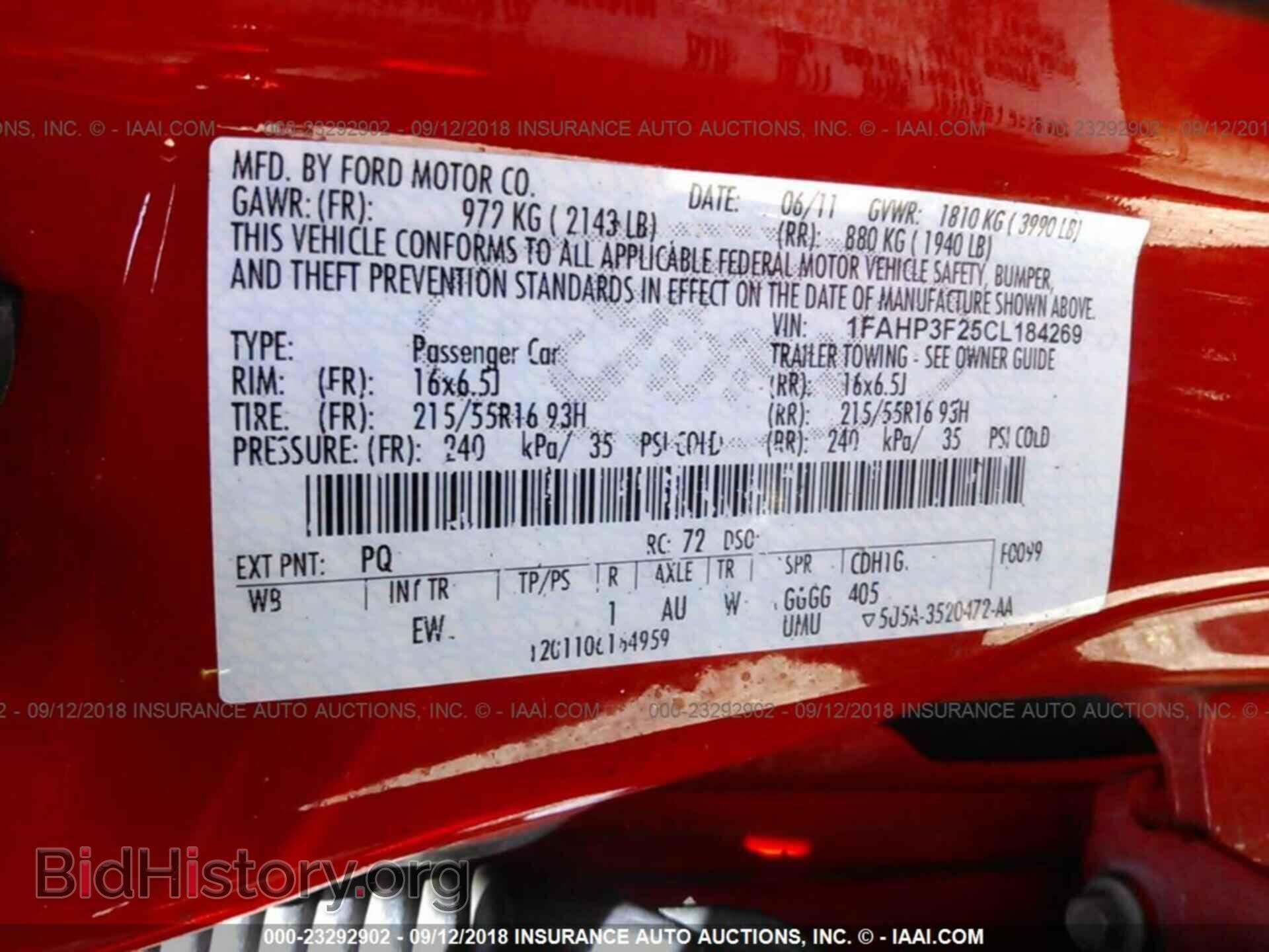 2012 Ford Focus - VIN: 1FAHP3F25CL184269 - Photo 9