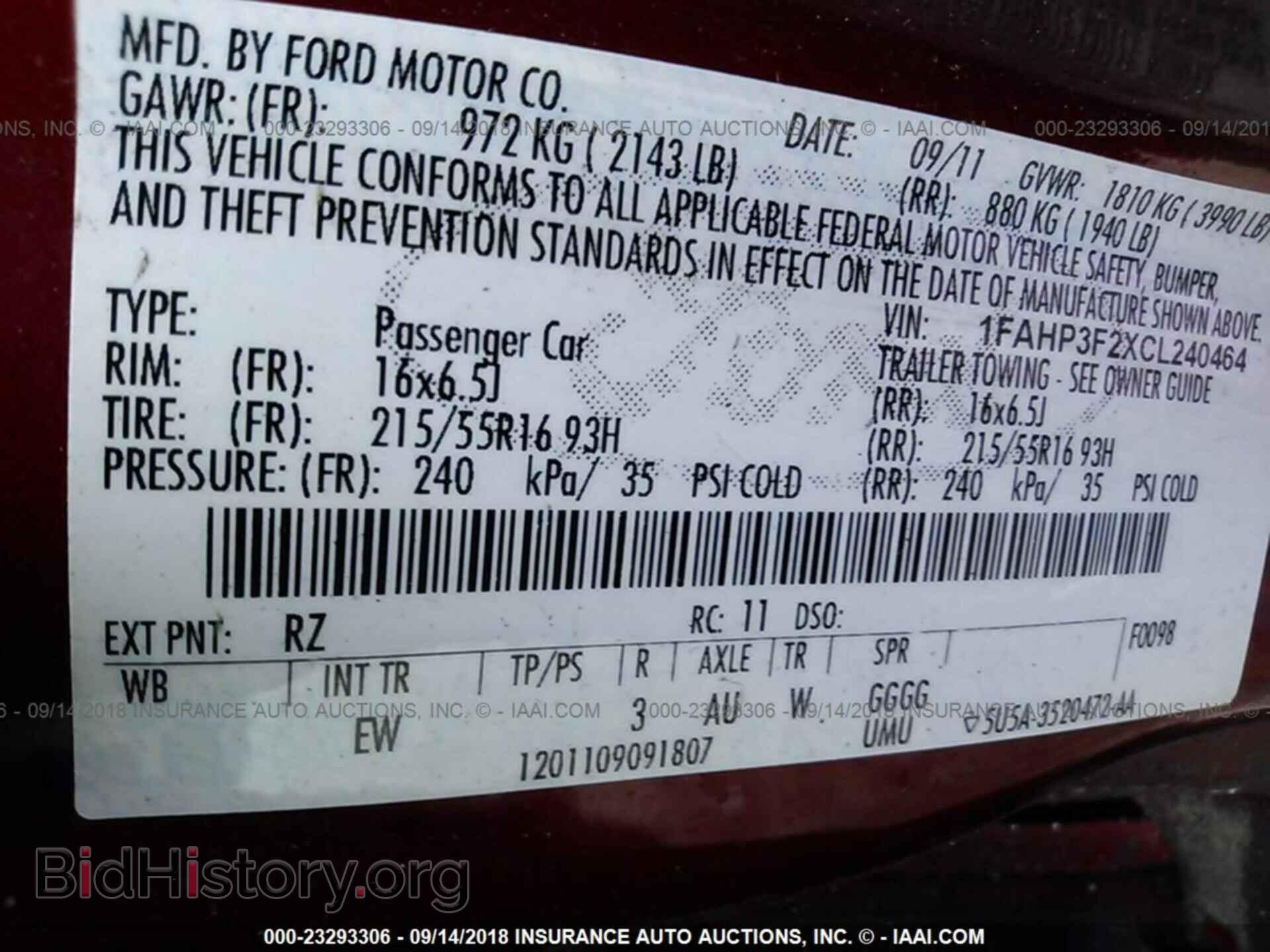 2012 Ford Focus - VIN: 1FAHP3F2XCL240464 - Photo 9
