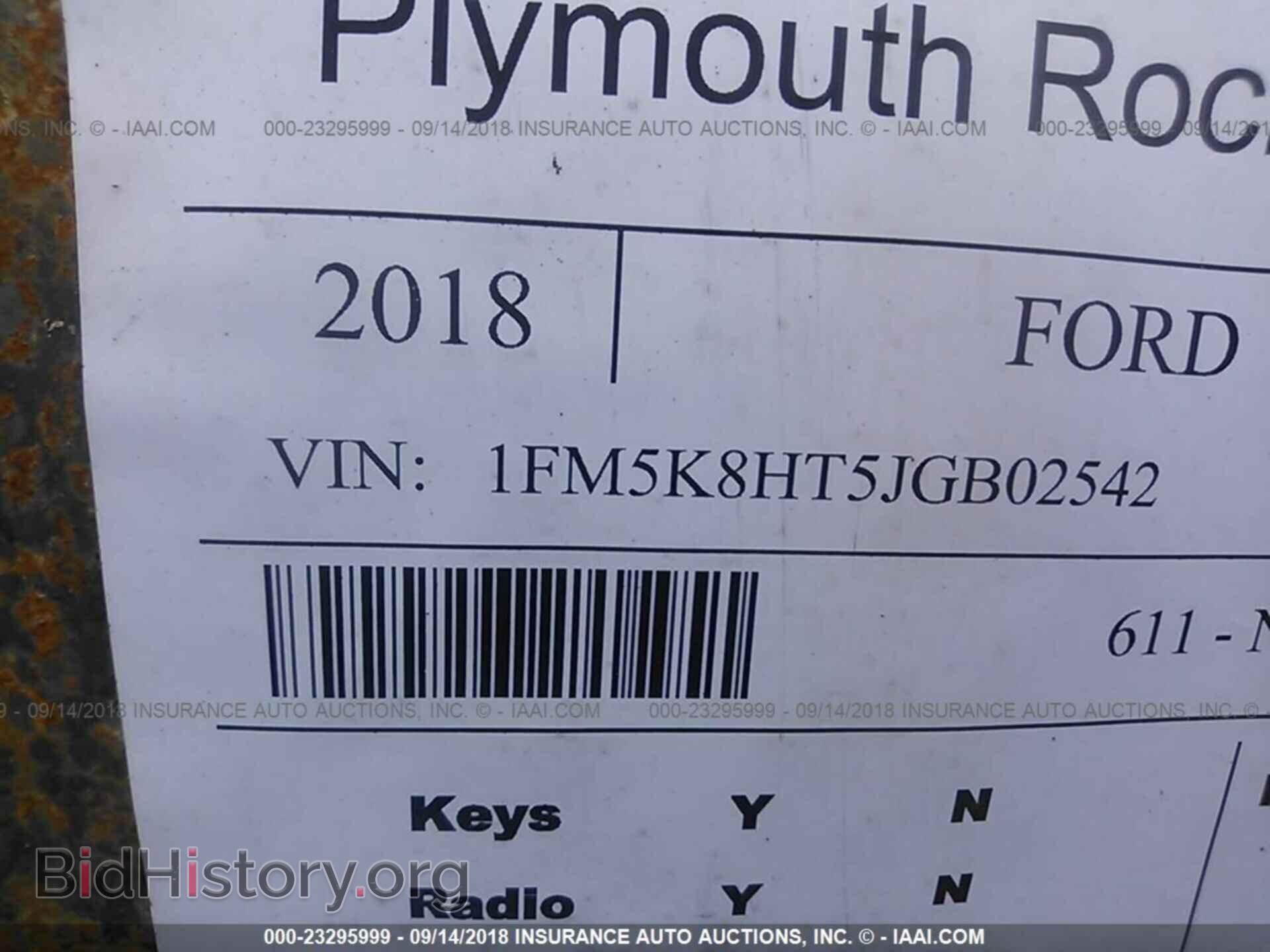 2018 FORD EXPLORER - VIN: 1FM5K8HT5JGB02542 - Photo 9
