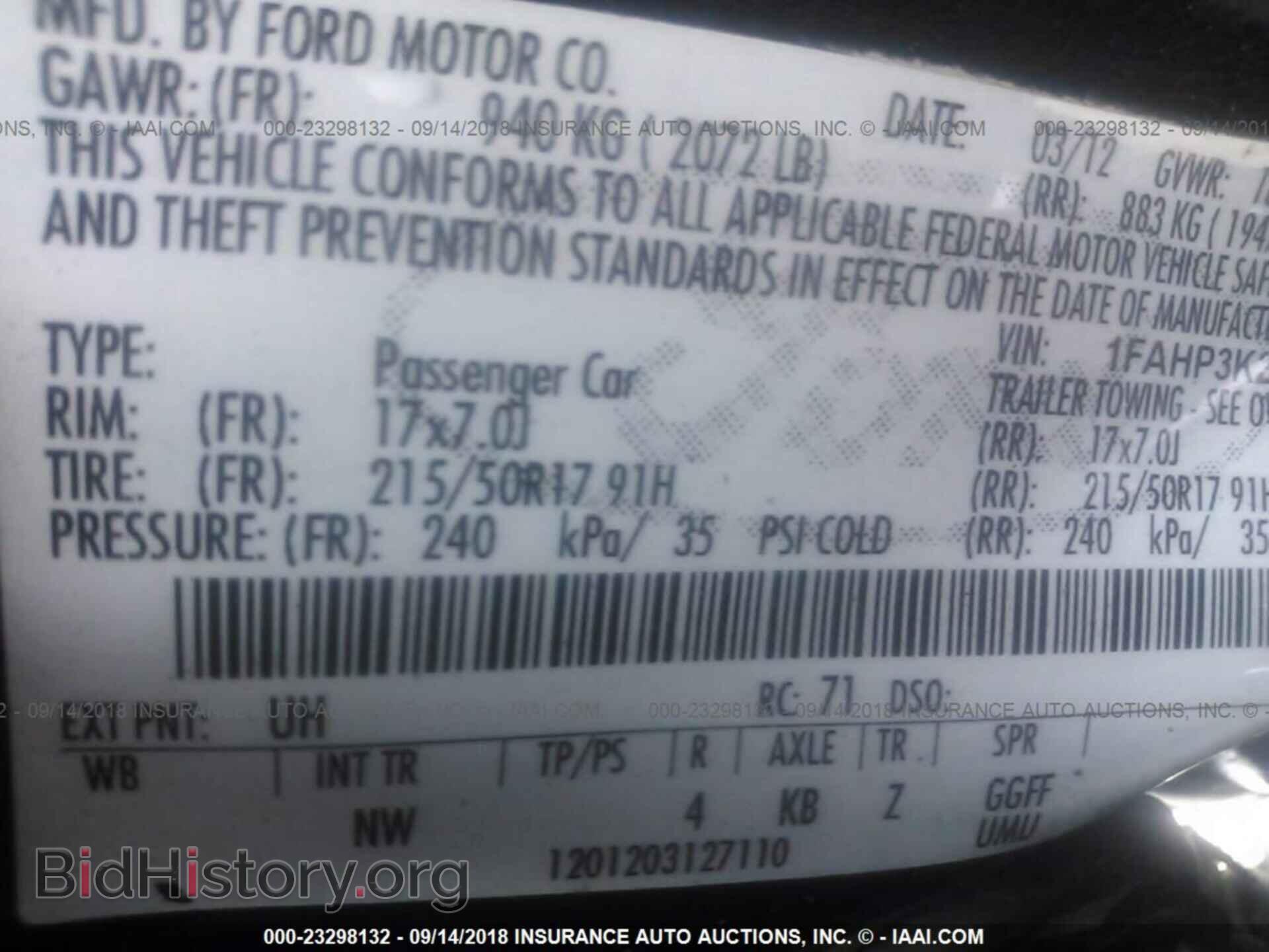 2012 Ford Focus - VIN: 1FAHP3K22CL371314 - Photo 9