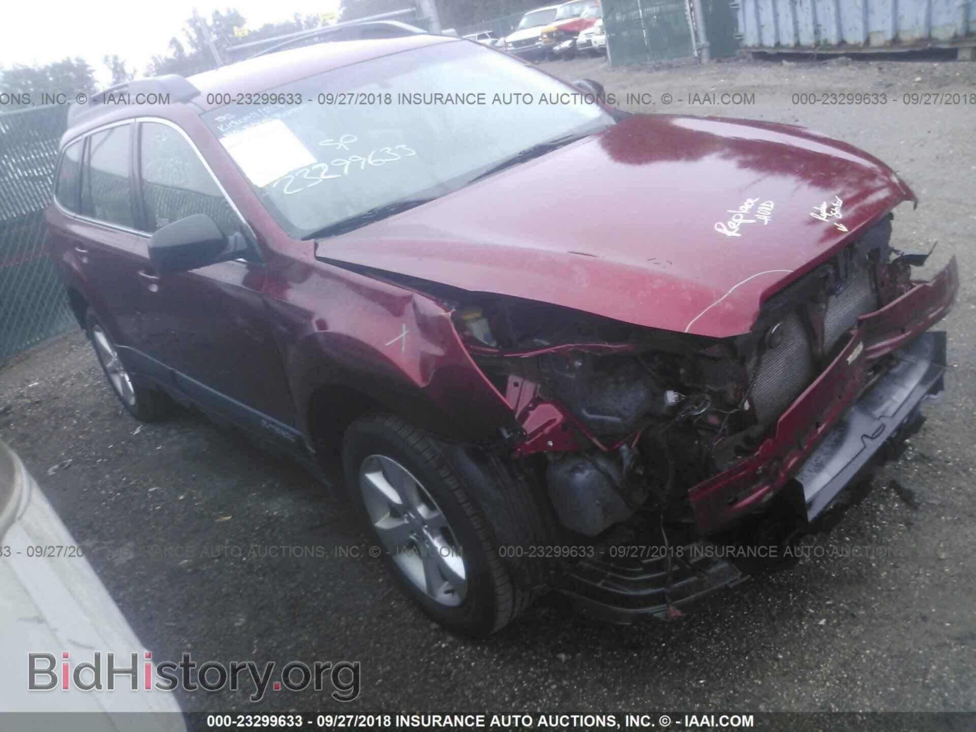 Фотография 4S4BRBAC6E3327619 - SUBARU OUTBACK 2014