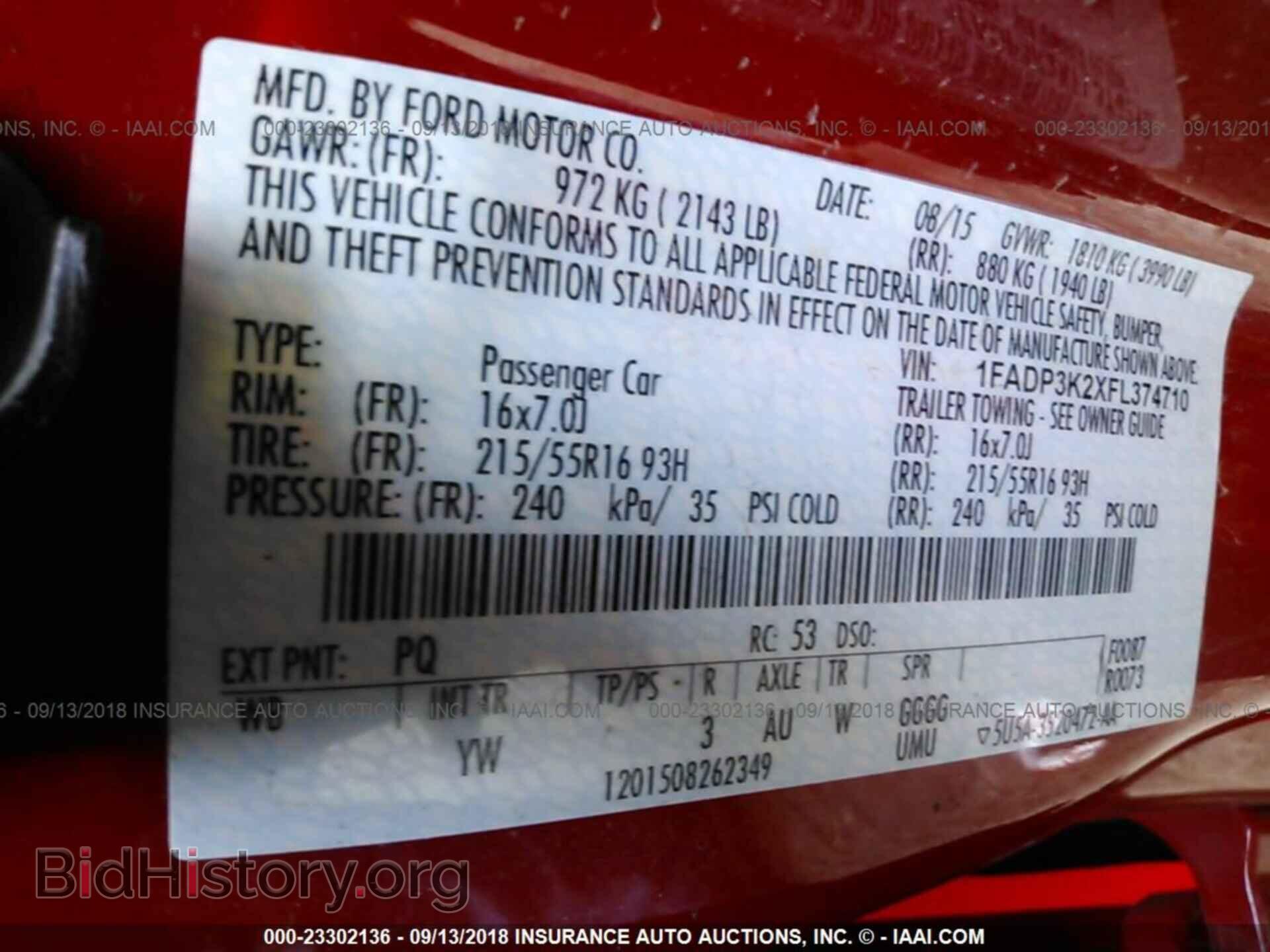 2015 Ford Focus - VIN: 1FADP3K2XFL374710 - Photo 9