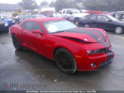 2011 Chevrolet CAMARO, красный — VIN 2G1FE1ED3B9213930, IAAI