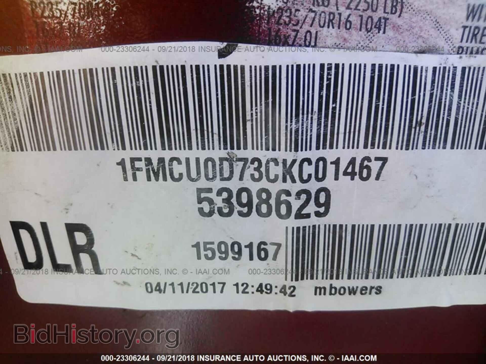 2012 Ford Escape - VIN: 1FMCU0D73CKC01467 - Photo 9