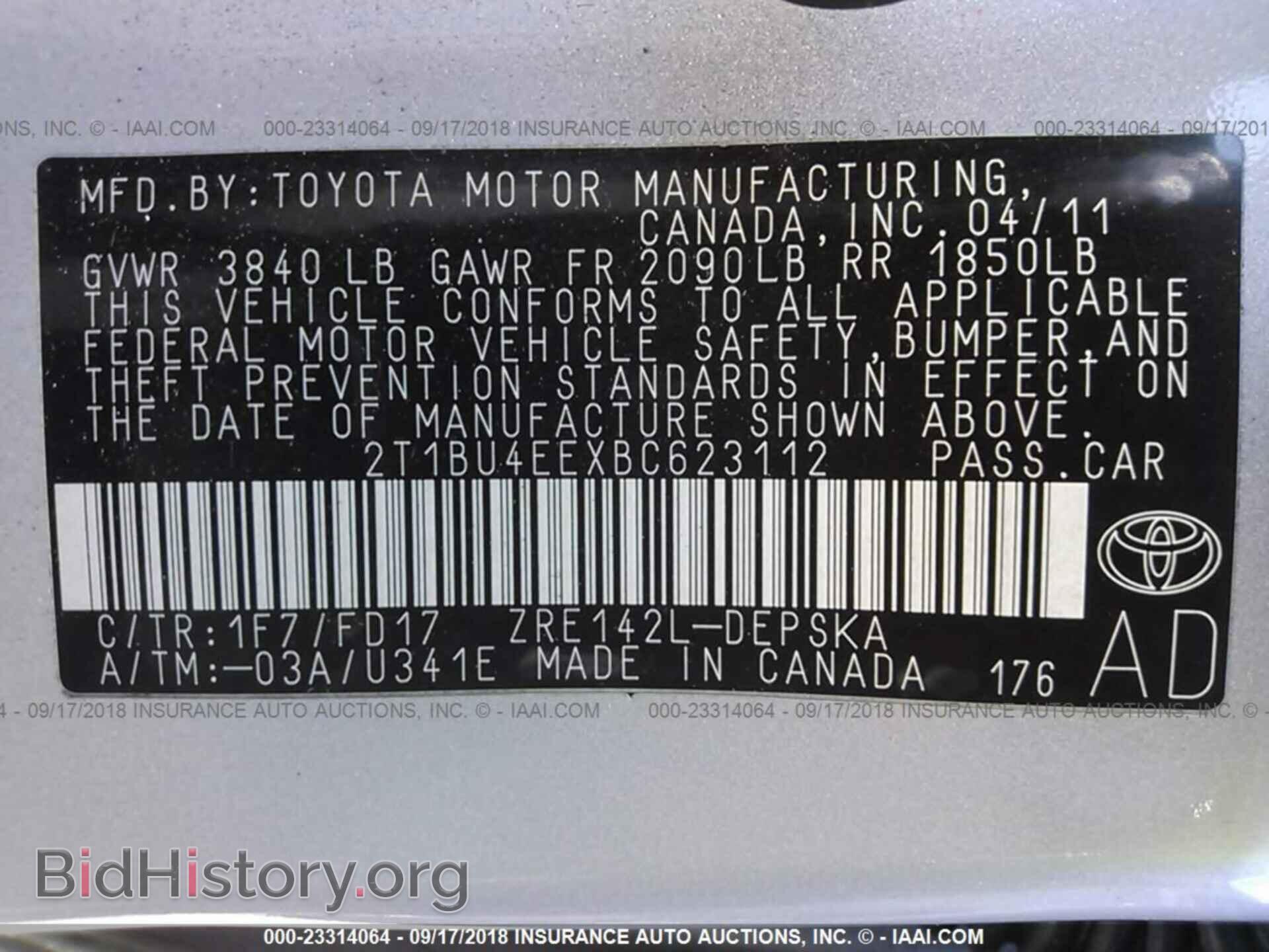 2011 Toyota Corolla - VIN: 2T1BU4EEXBC623112 - Photo 9