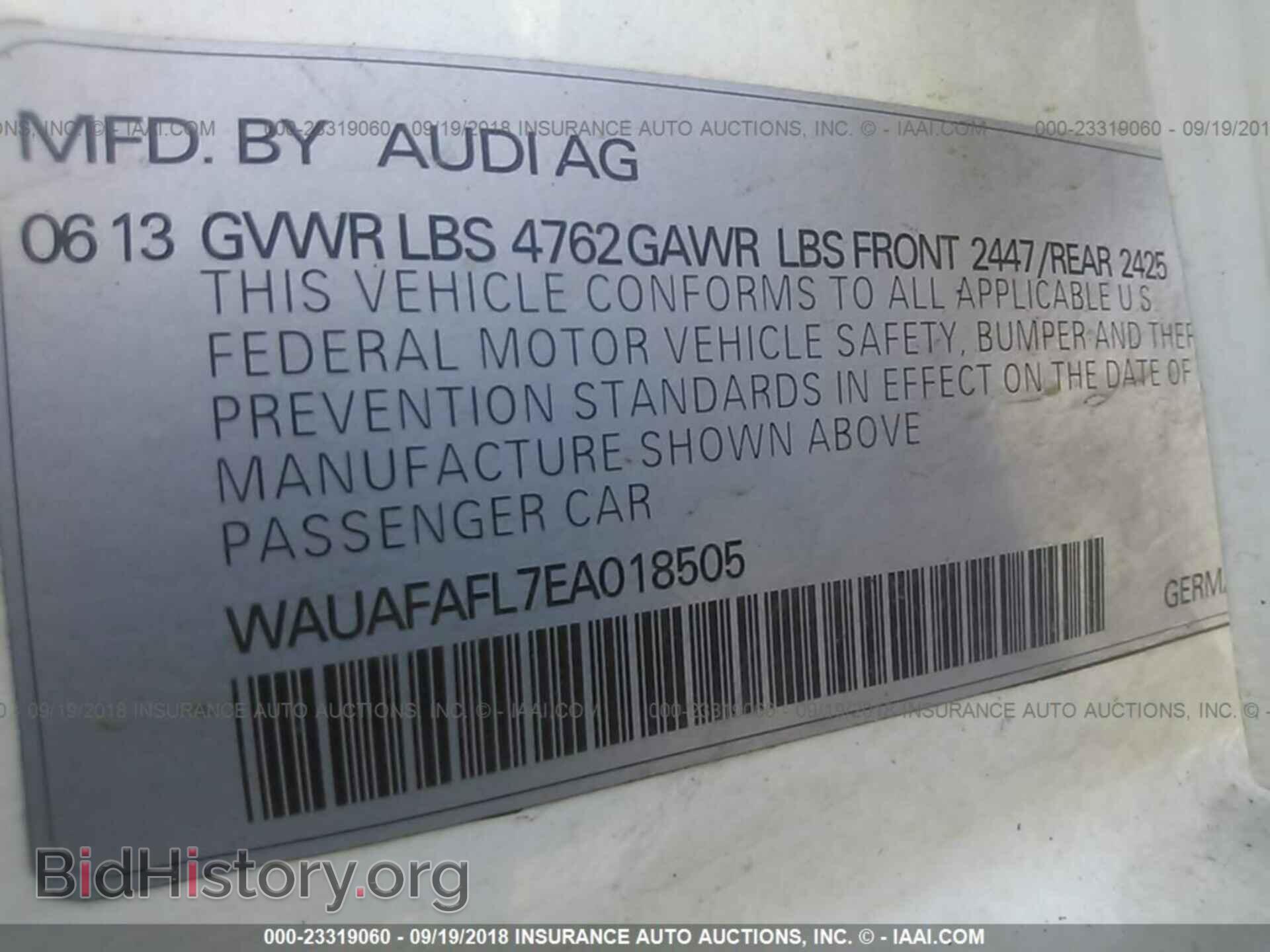 2014 Audi A4 - VIN: WAUAFAFL7EA018505 - Photo 9