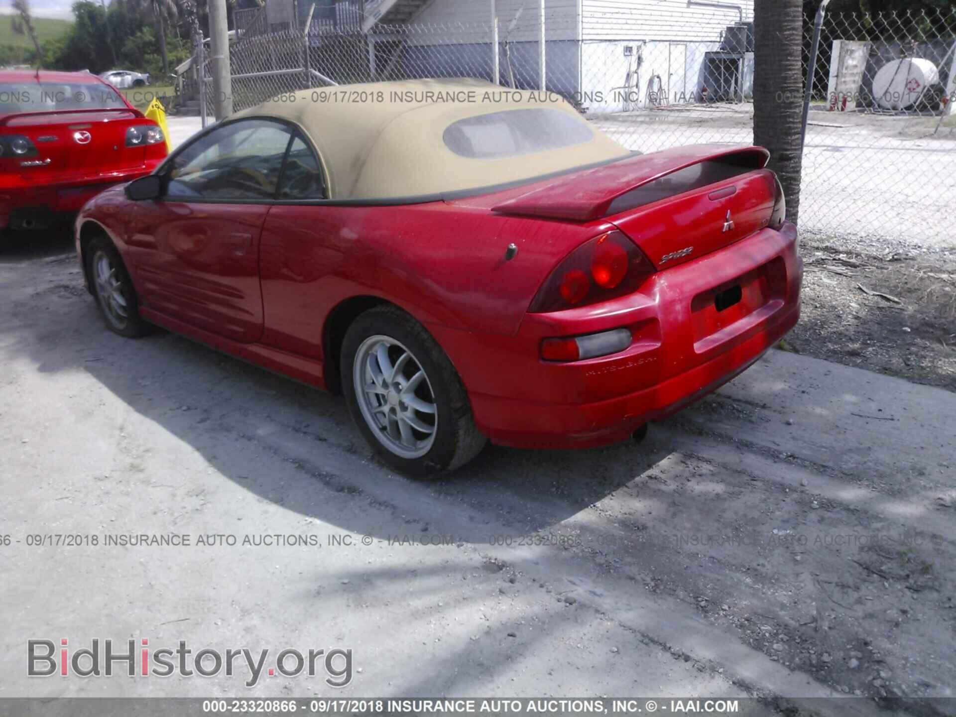 2001 MITSUBISHI ECLIPSE - VIN: 4A3AE85H61E184476 - Фото 3
