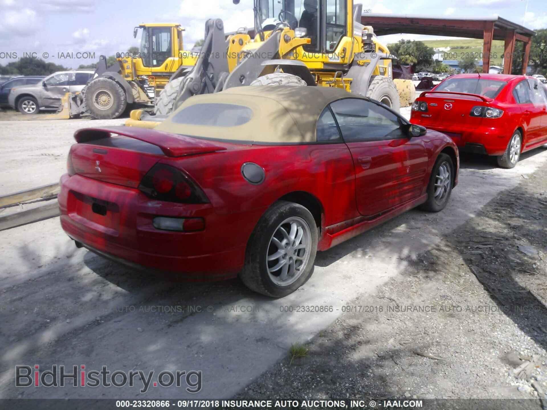 2001 MITSUBISHI ECLIPSE - VIN: 4A3AE85H61E184476 - Фото 4