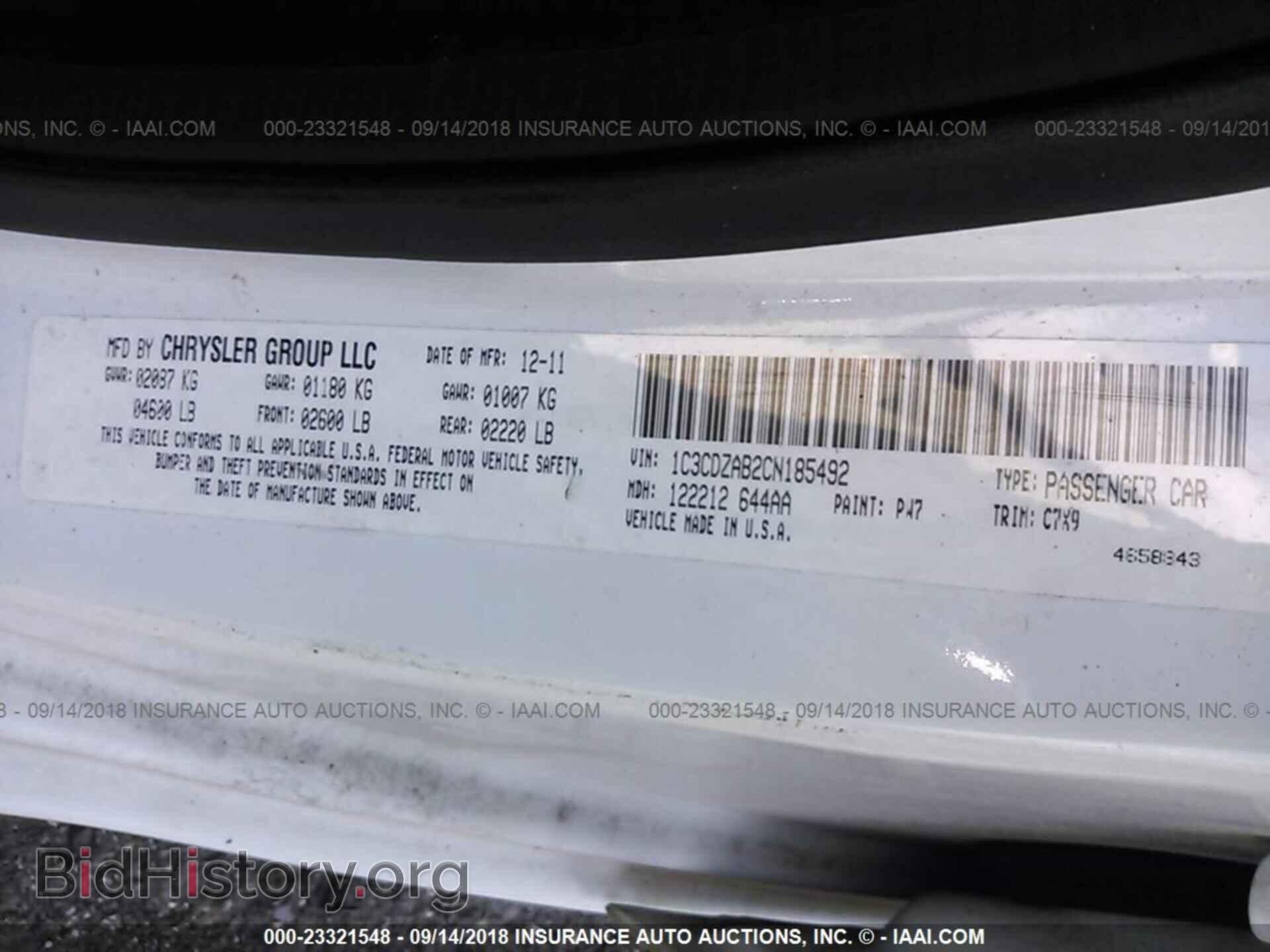 2012 Dodge Avenger - VIN: 1C3CDZAB2CN185492 - Photo 9