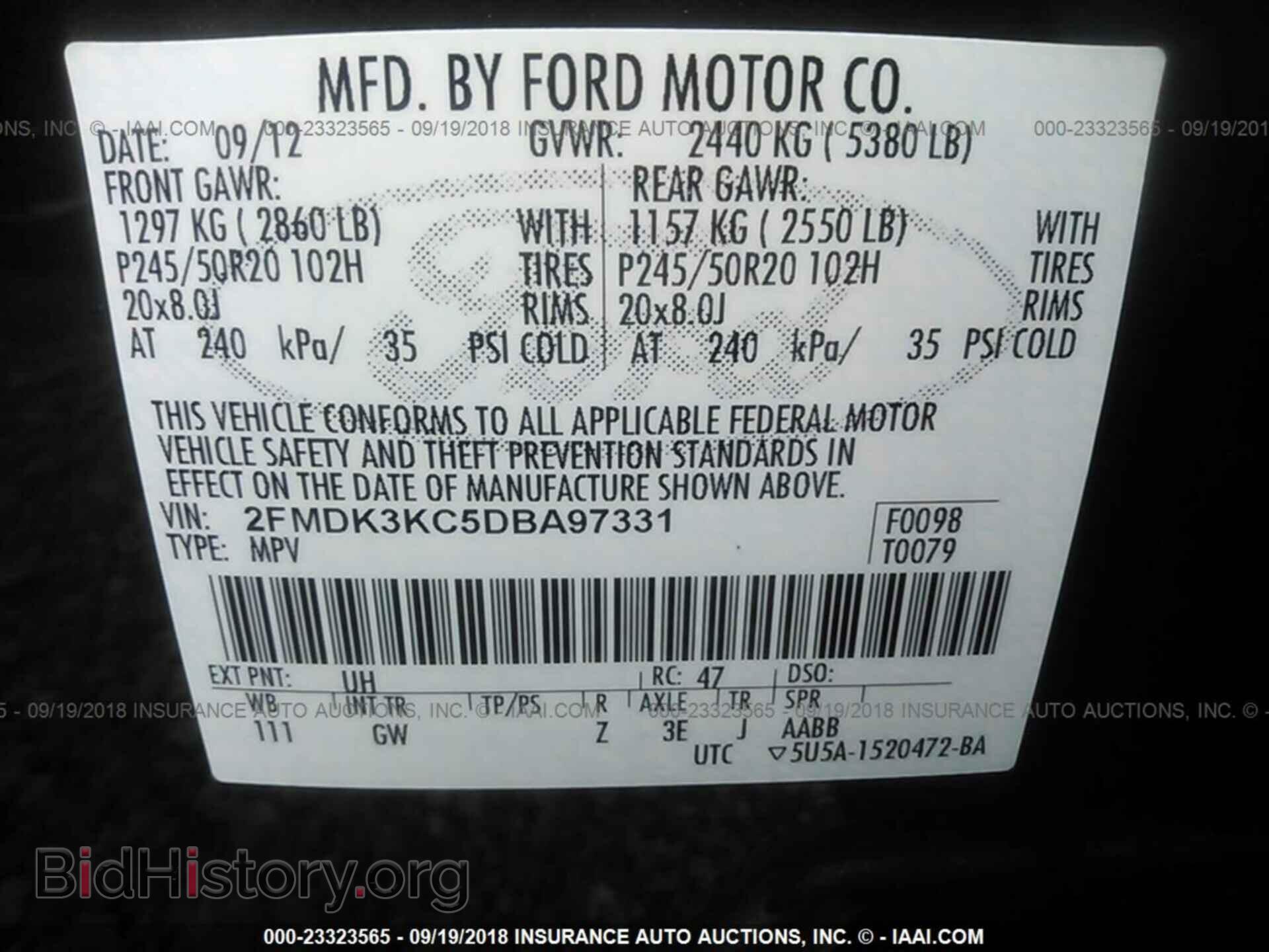 2013 Ford Edge - VIN: 2FMDK3KC5DBA97331 - Photo 9