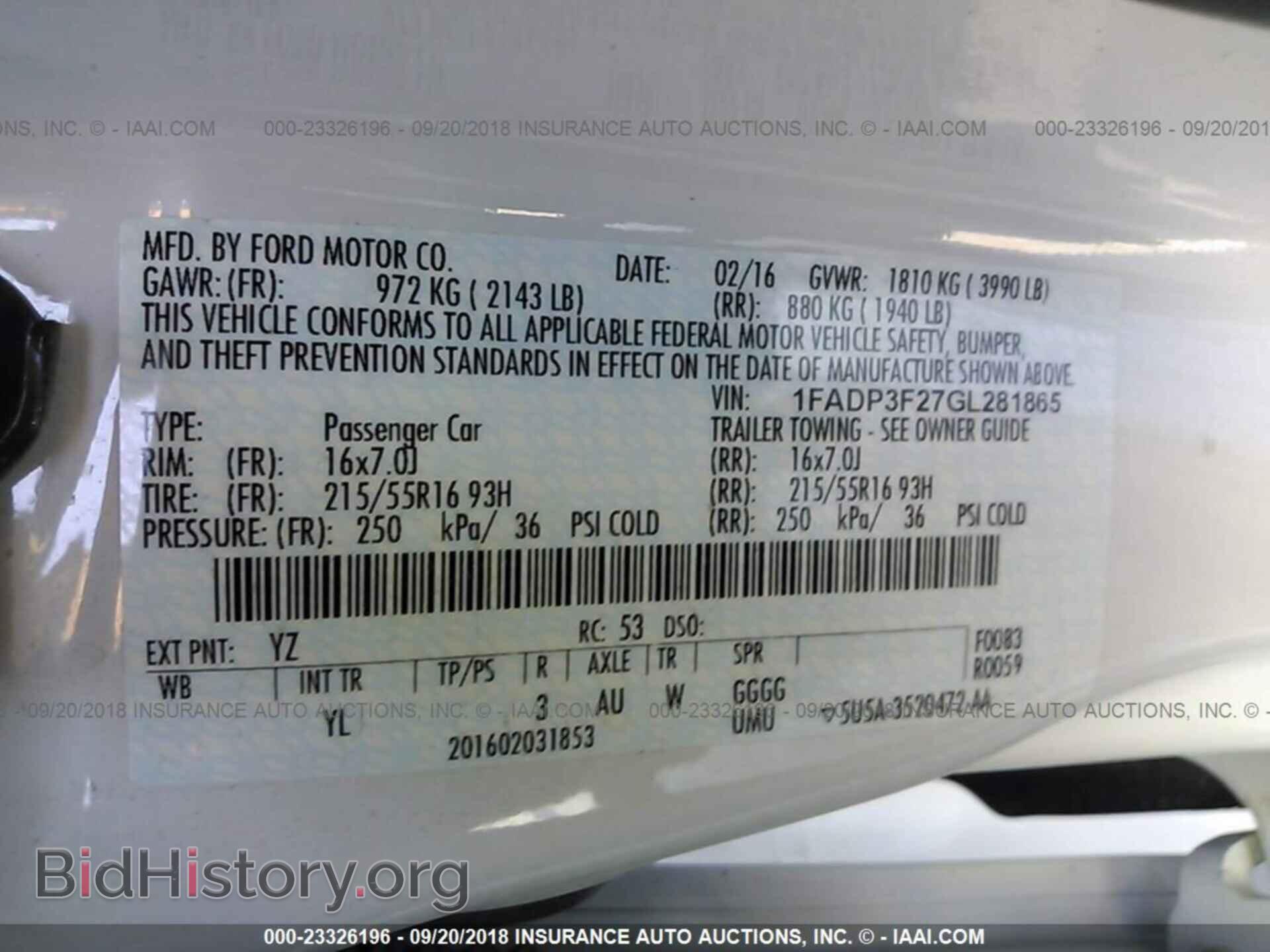 2016 Ford Focus - VIN: 1FADP3F27GL281865 - Фото 9
