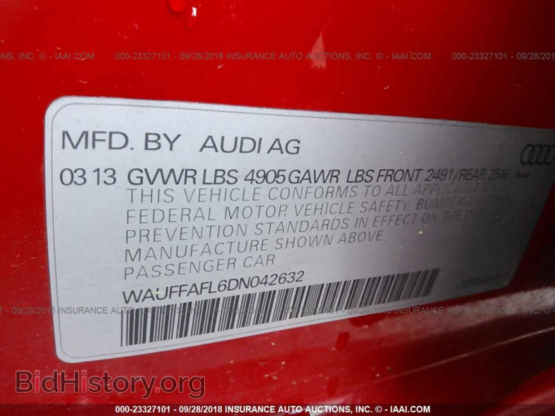 2013 Audi A4 - VIN: WAUFFAFL6DN042632 - Фото 9