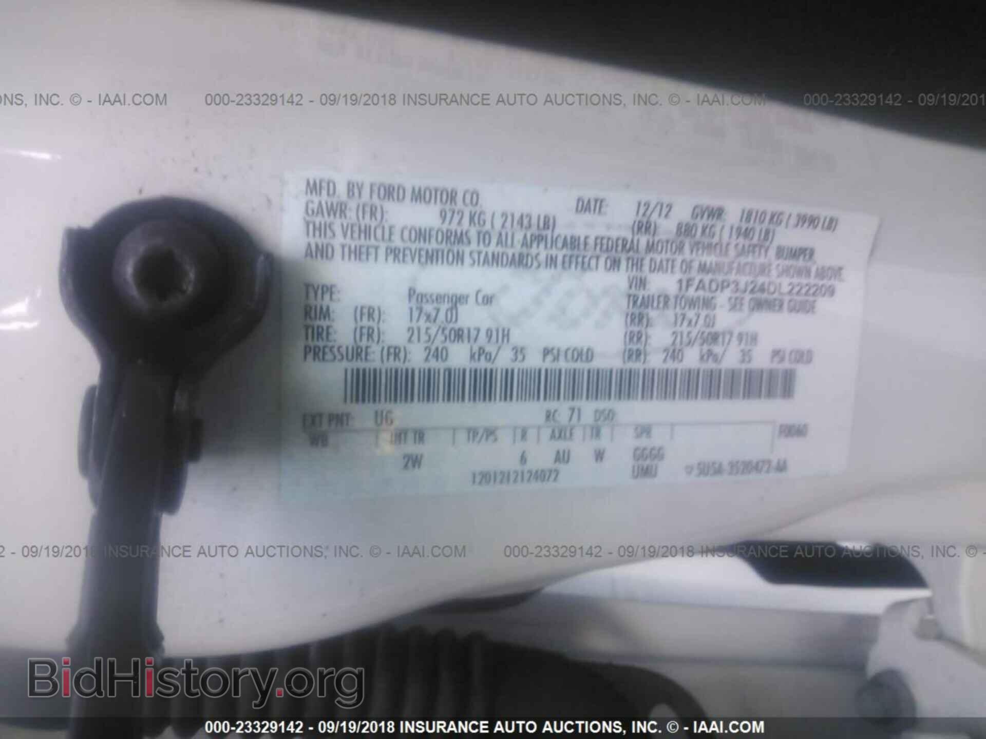 2013 Ford Focus - VIN: 1FADP3J24DL222209 - Фото 9