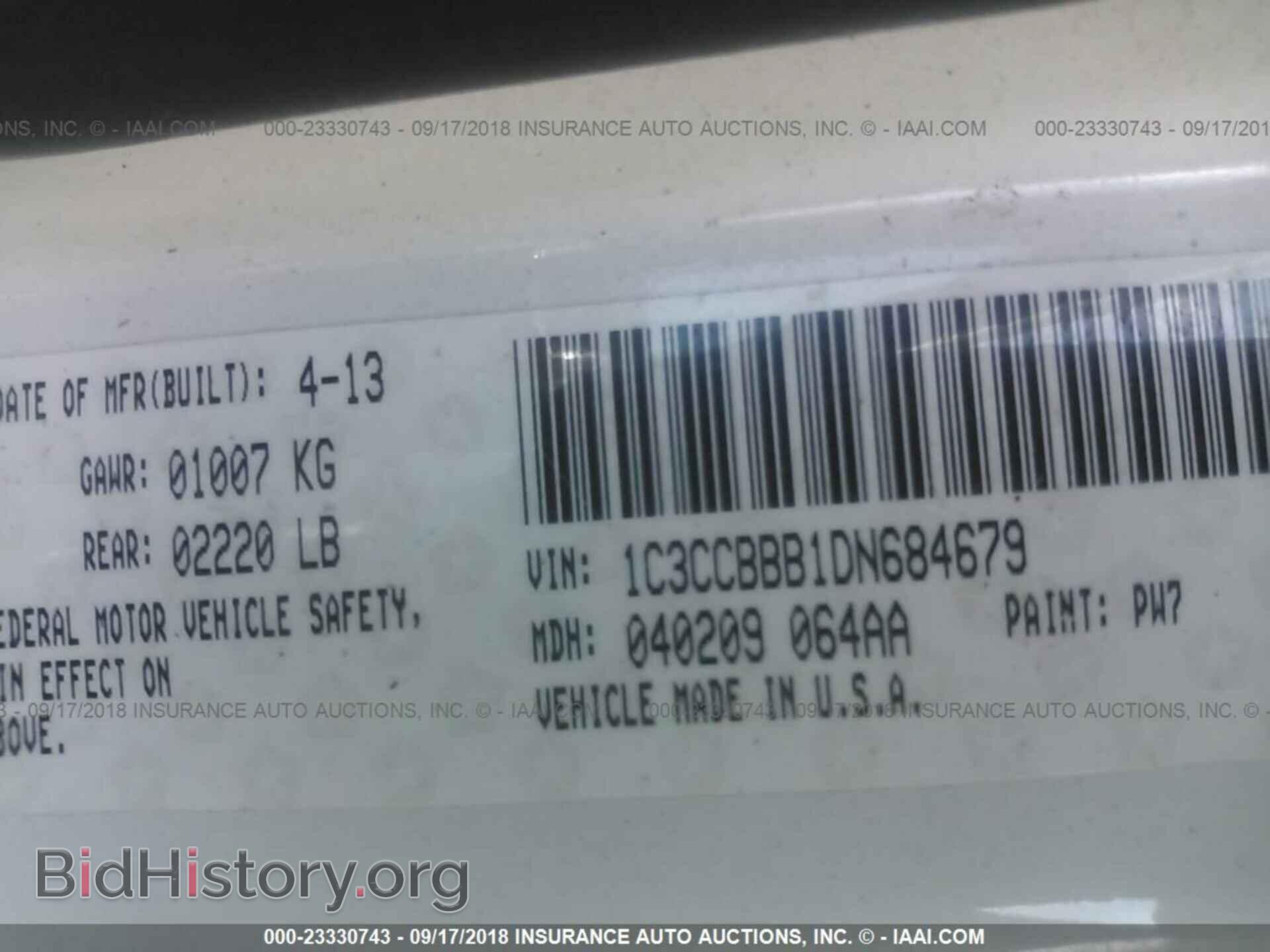 2013 CHRYSLER 200 - VIN: 1C3CCBBB1DN684679 - Photo 9