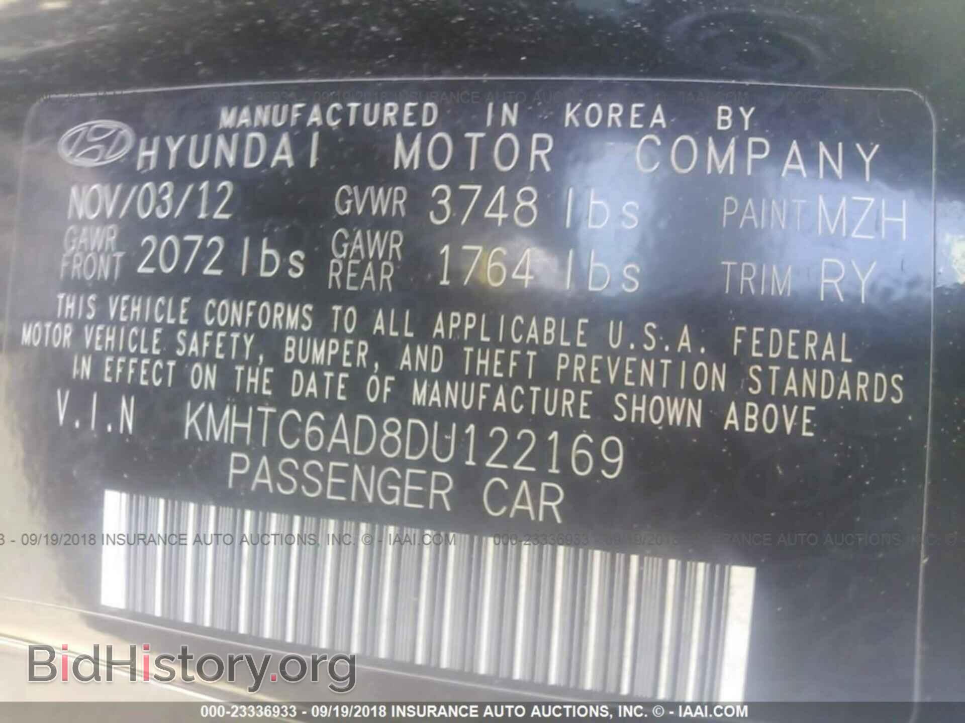 2013 HYUNDAI VELOSTER - VIN: KMHTC6AD8DU122169 - Фото 9