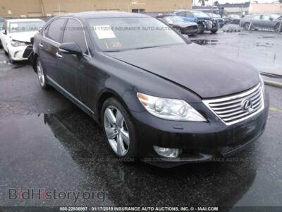 2012 Lexus LS, черный — VIN JTHGL5EF2C5045530, IAAI