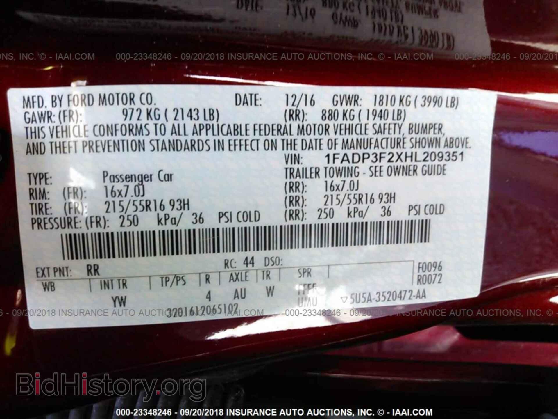 2017 Ford Focus - VIN: 1FADP3F2XHL209351 - Photo 9