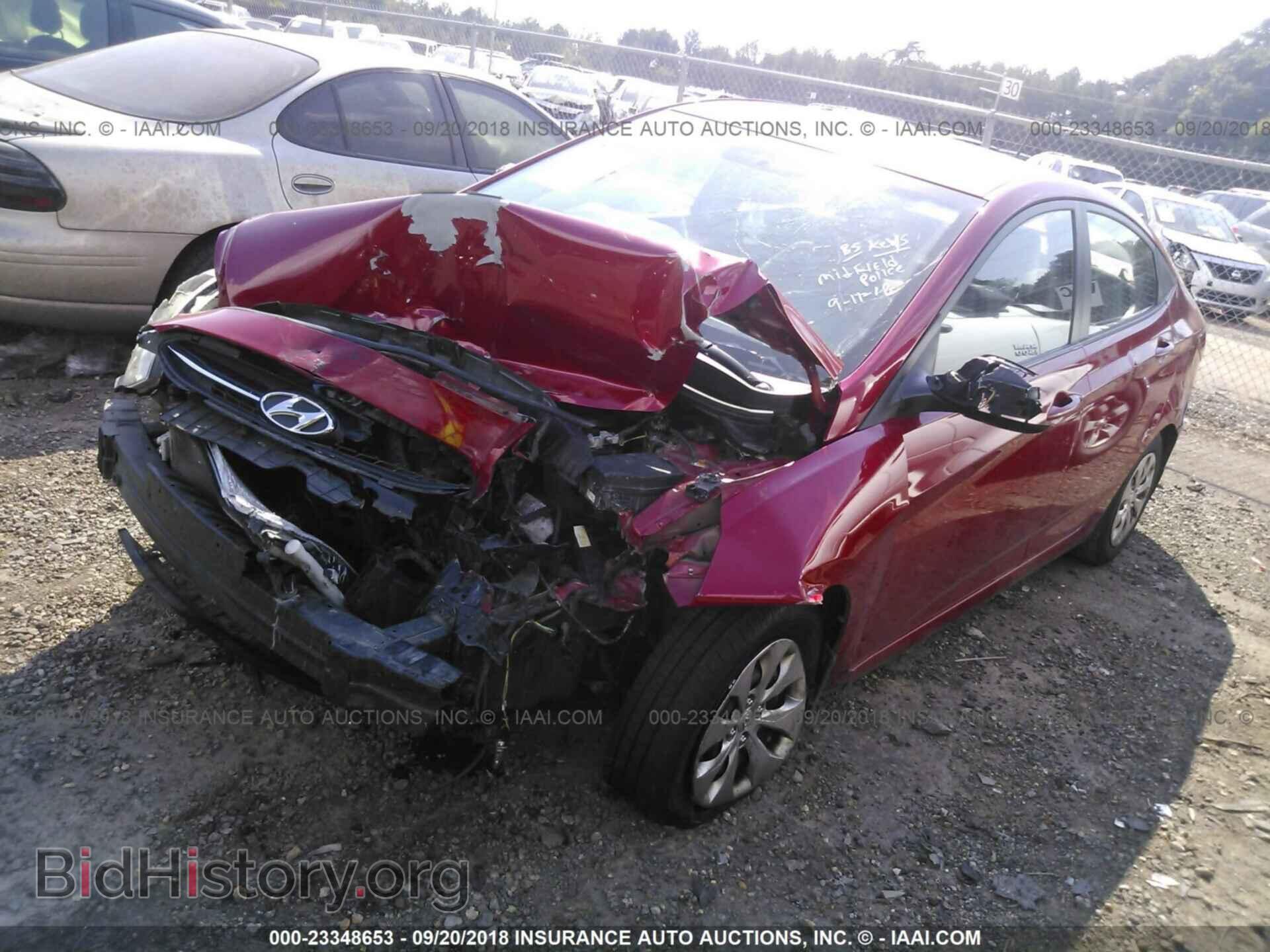 2015 HYUNDAI ACCENT - VIN: KMHCT4AE1FU922392 - Фото 2