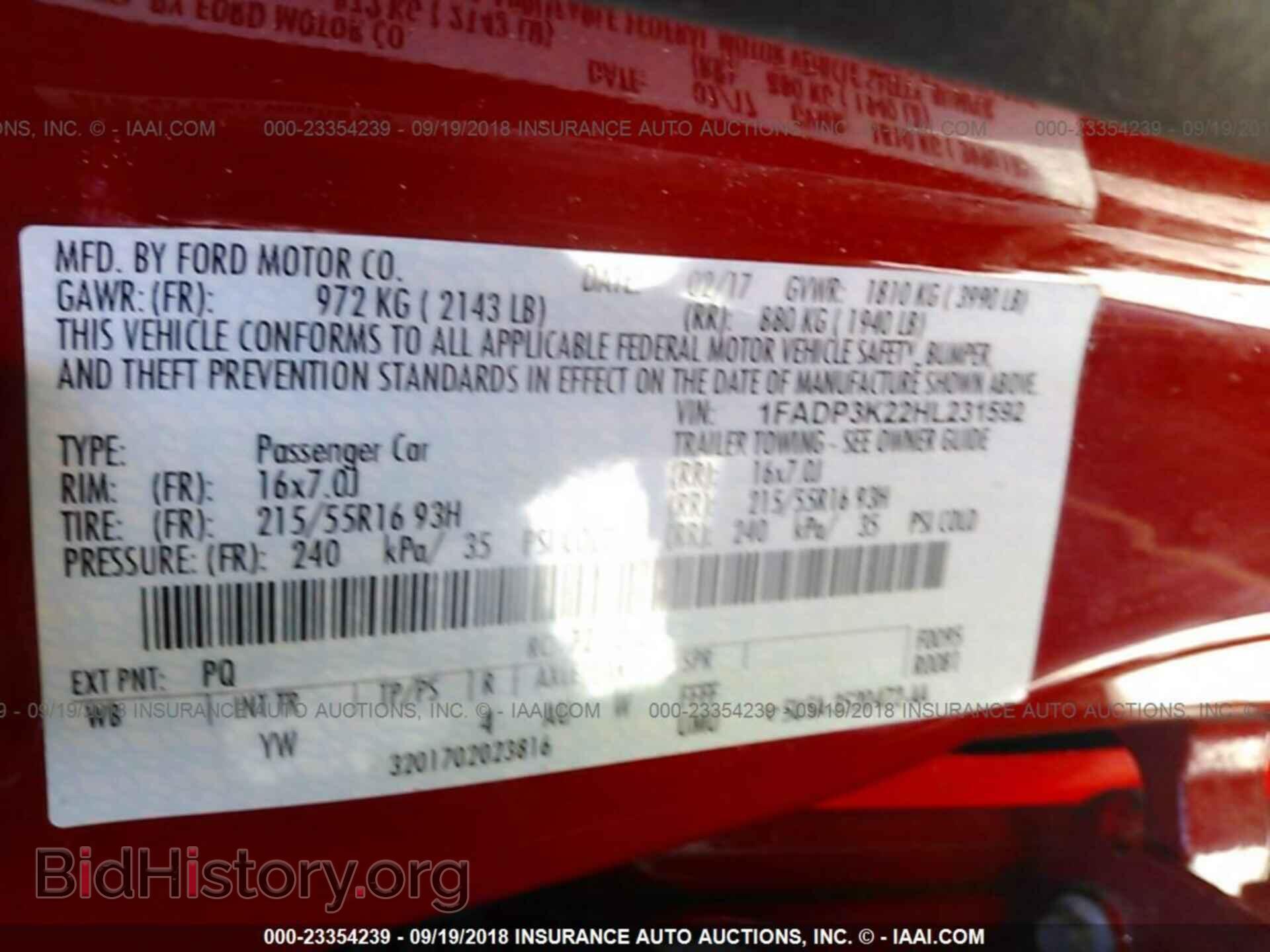 2017 Ford Focus - VIN: 1FADP3K22HL231592 - Photo 9