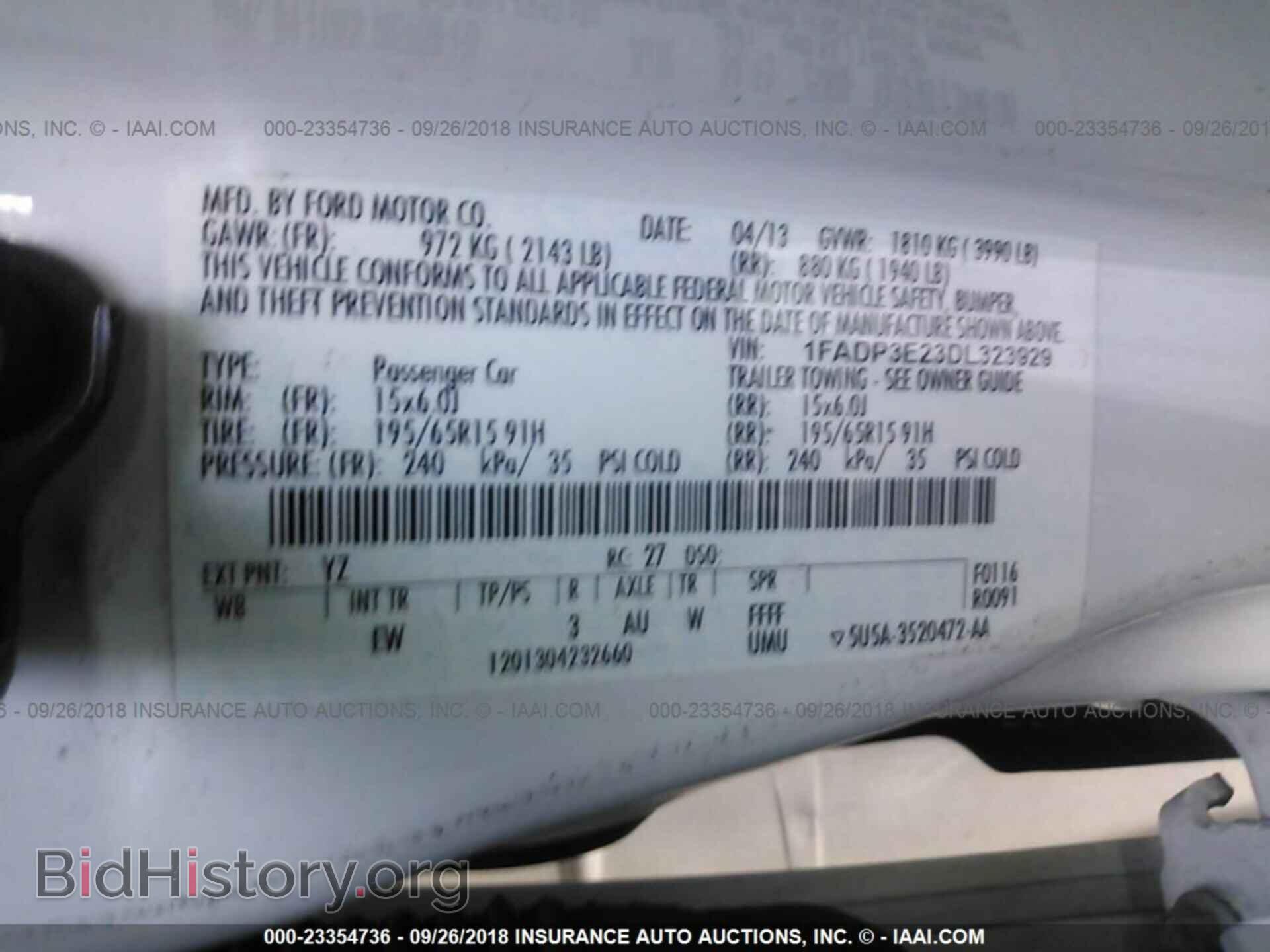 2013 Ford Focus - VIN: 1FADP3E23DL323929 - Фото 9