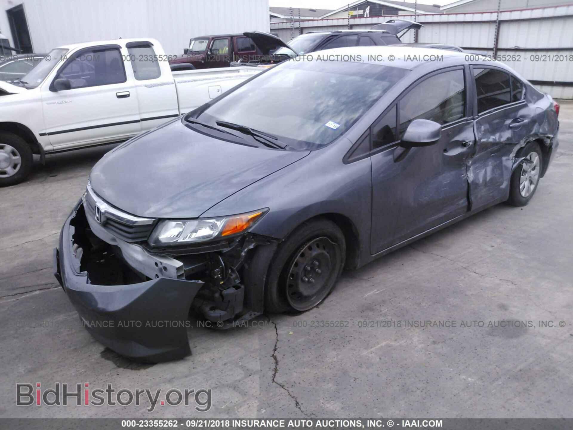 2012 Honda Civic - VIN: 19XFB2F59CE106266 - Фото 2