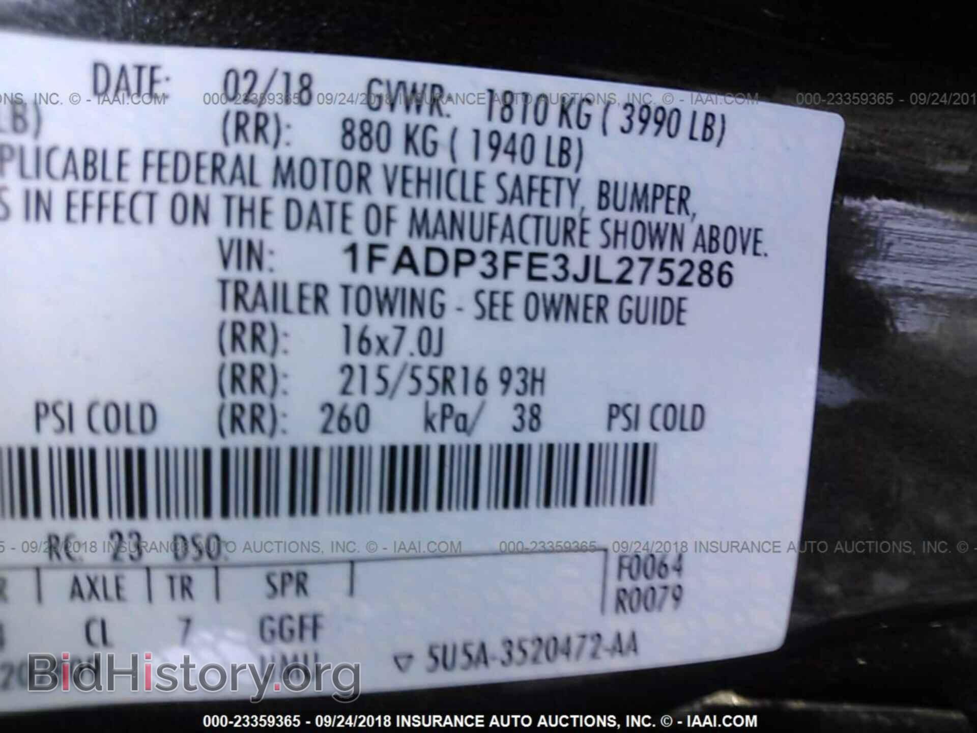 2018 Ford Focus - VIN: 1FADP3FE3JL275286 - Photo 9
