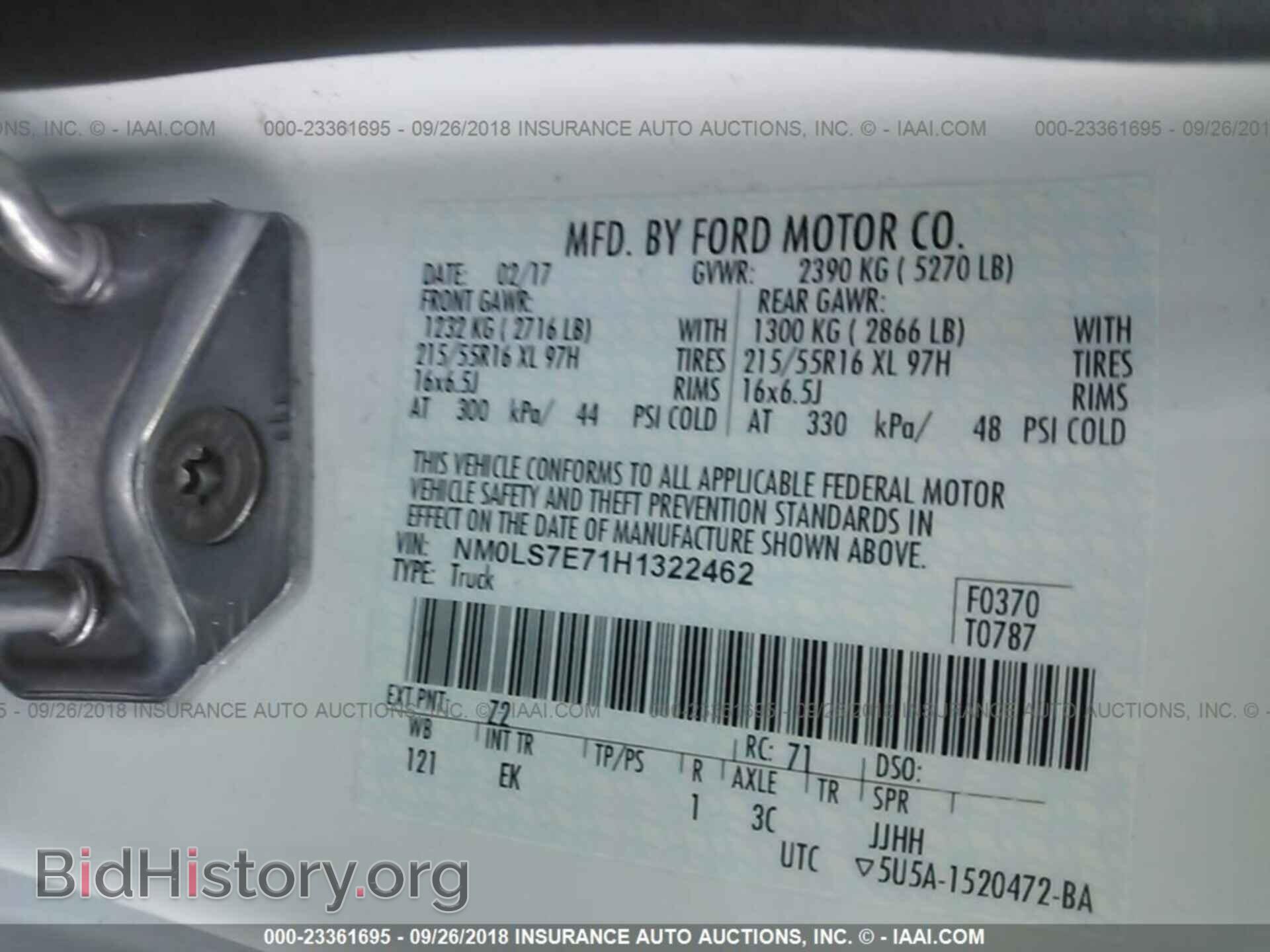 2017 Ford Transit - VIN: NM0LS7E71H1322462 - Photo 9