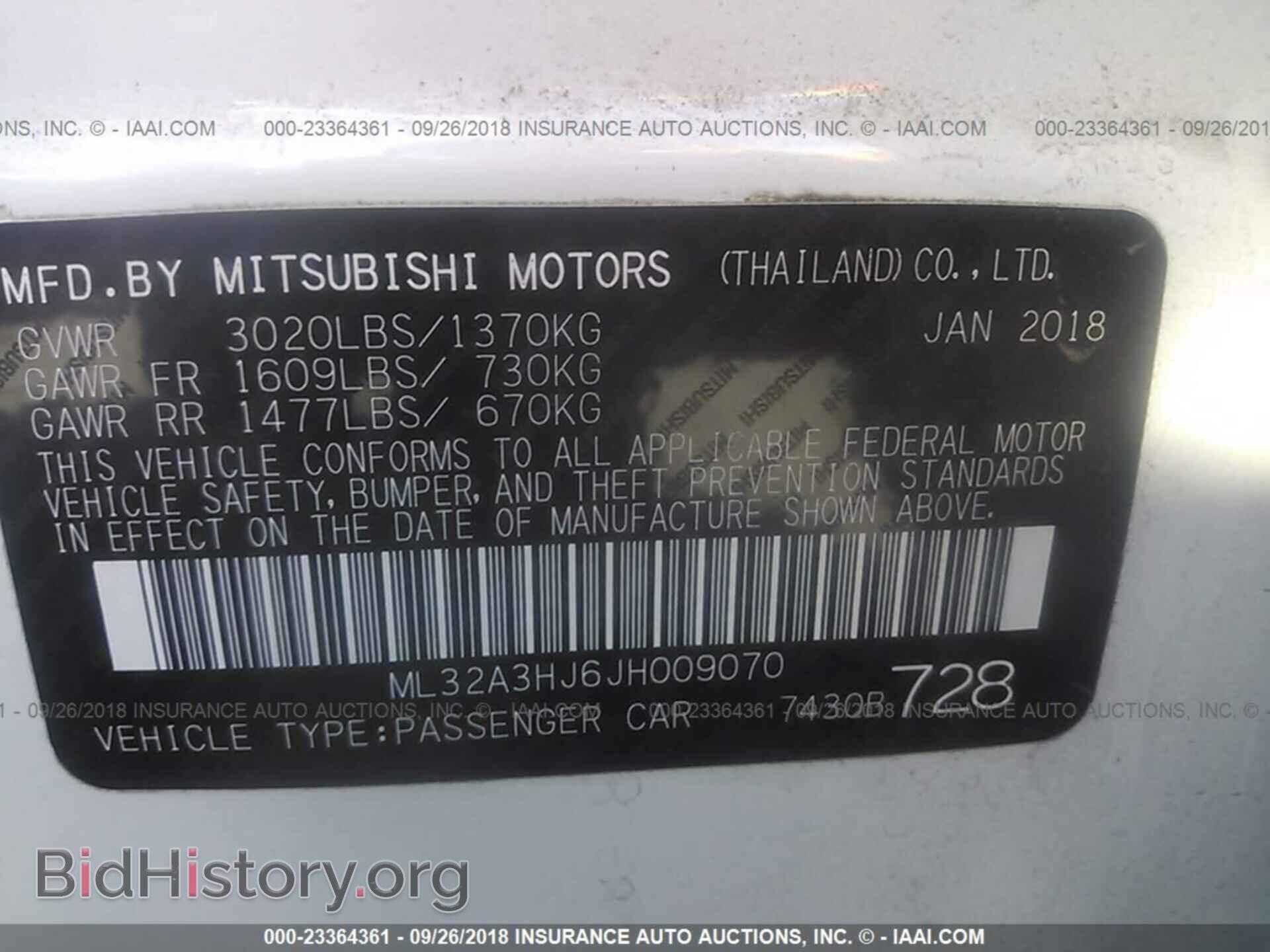 2018 Mitsubishi Mirage - VIN: ML32A3HJ6JH009070 - Фото 9