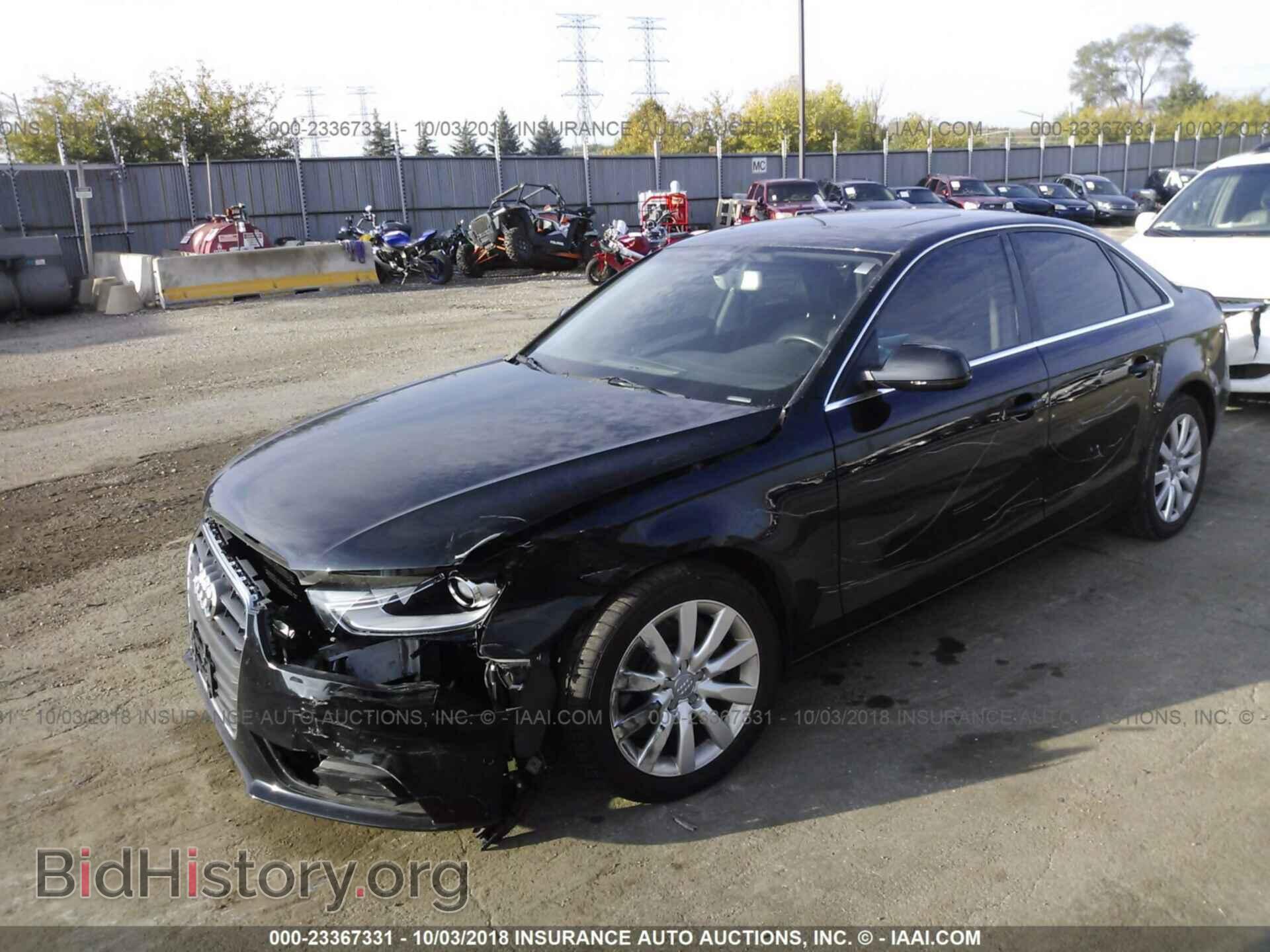 2013 Audi A4 - VIN: WAUAFAFL2DA129364 - Photo 2