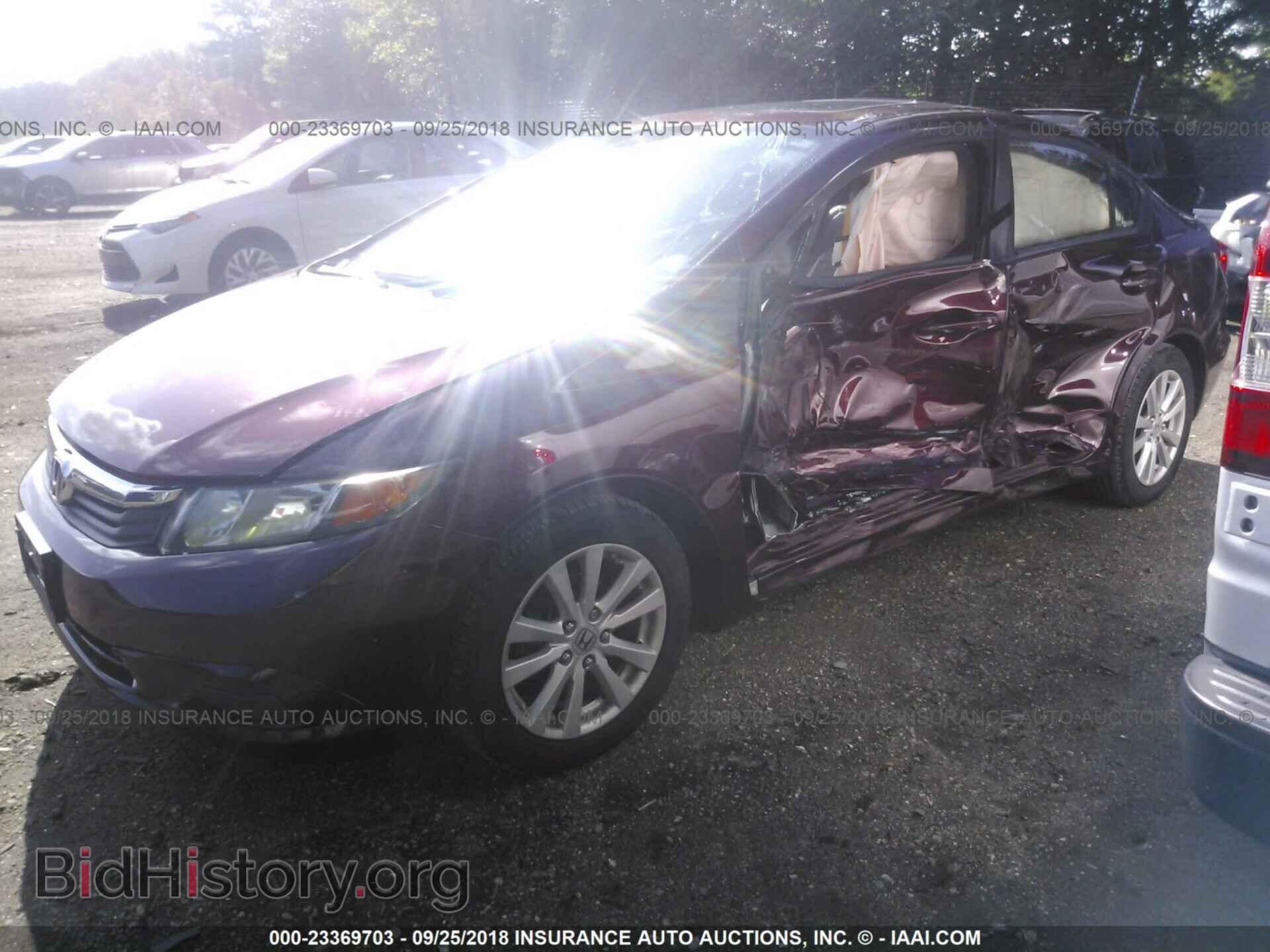 2012 Honda Civic - VIN: 19XFB2F92CE340204 - Фото 2