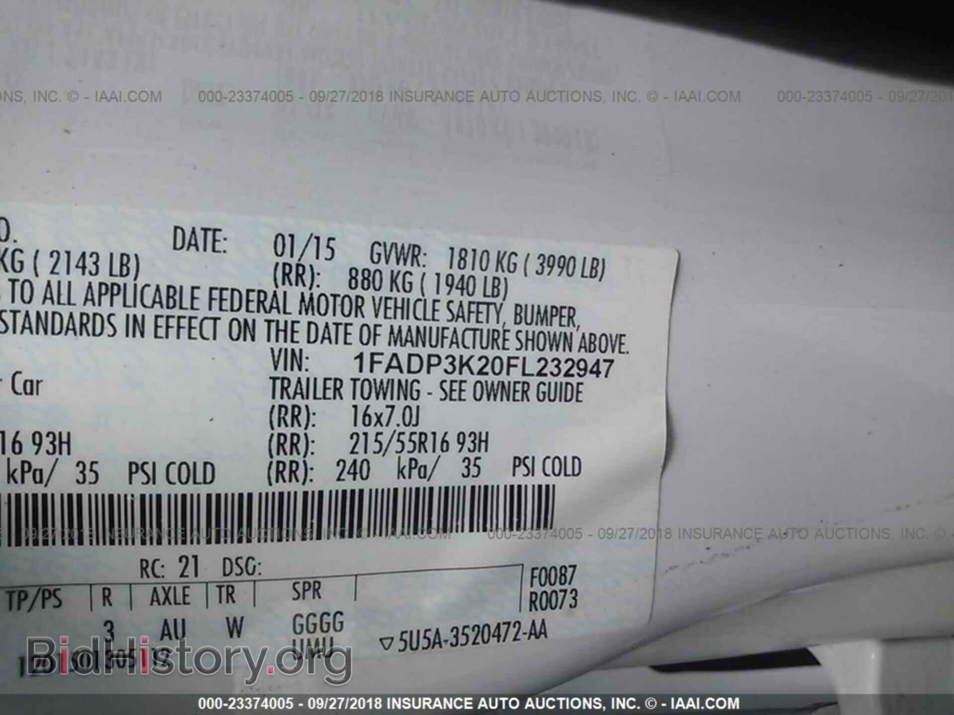 2015 Ford Focus - VIN: 1FADP3K20FL232947 - Photo 9