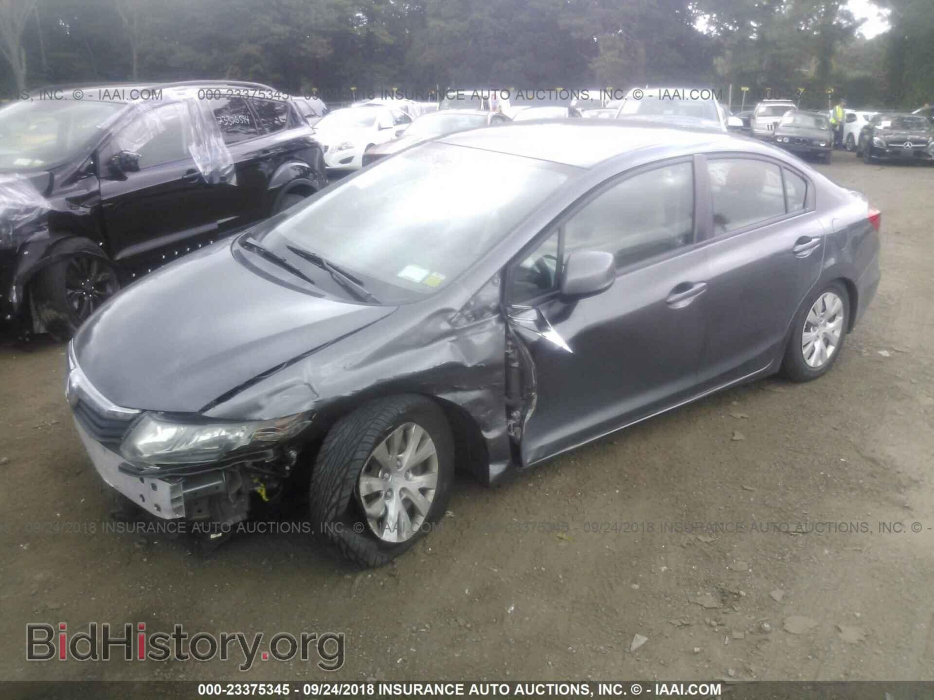 2012 Honda Civic - VIN: 2HGFB2F55CH324937 - Фото 2