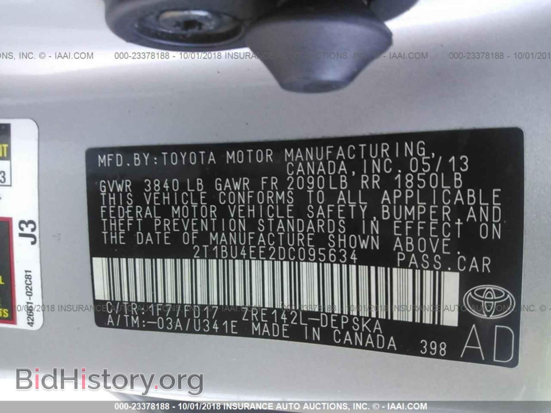 2013 Toyota Corolla - VIN: 2T1BU4EE2DC095634 - Photo 9