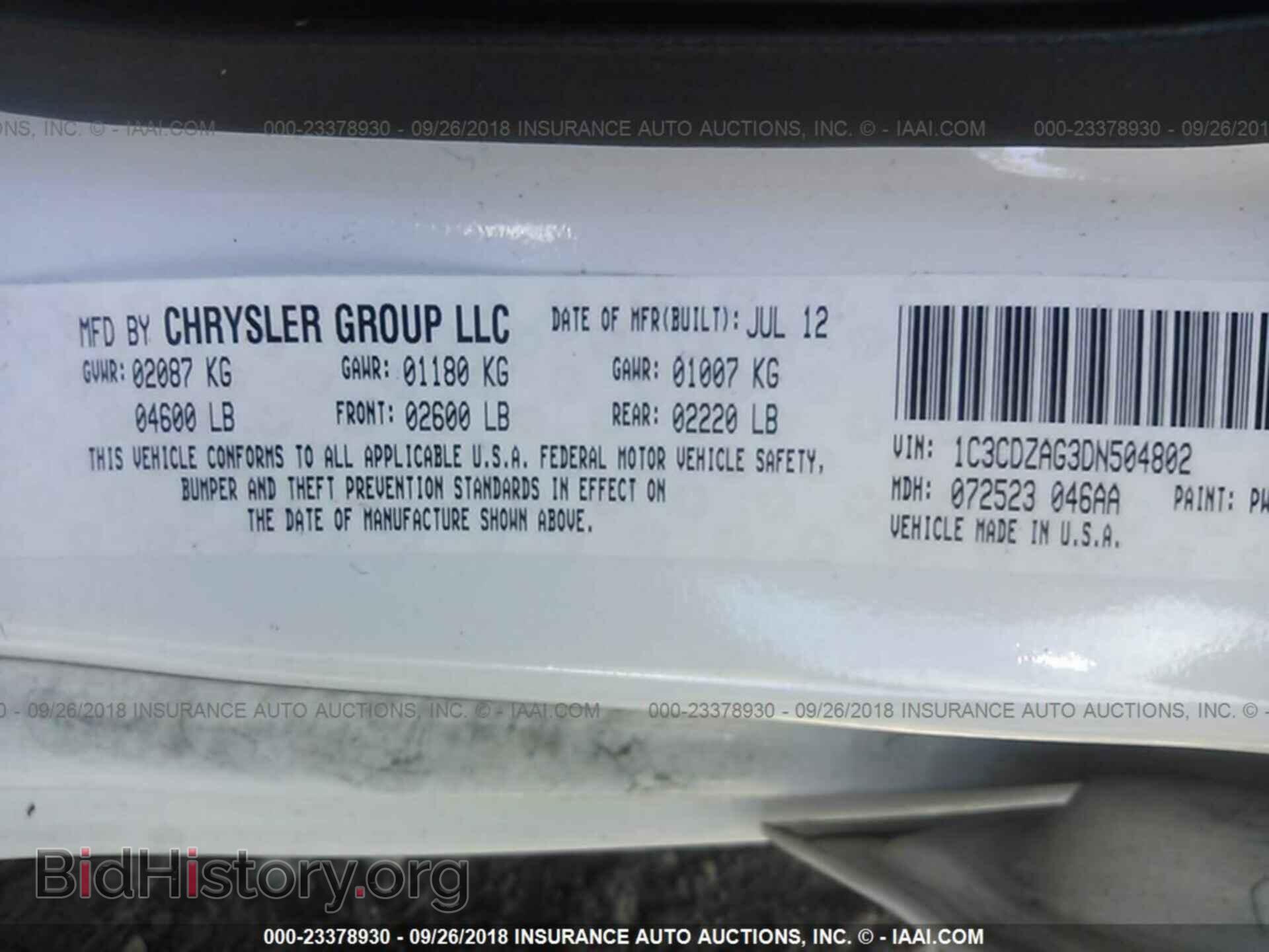2013 Dodge Avenger - VIN: 1C3CDZAG3DN504802 - Photo 9