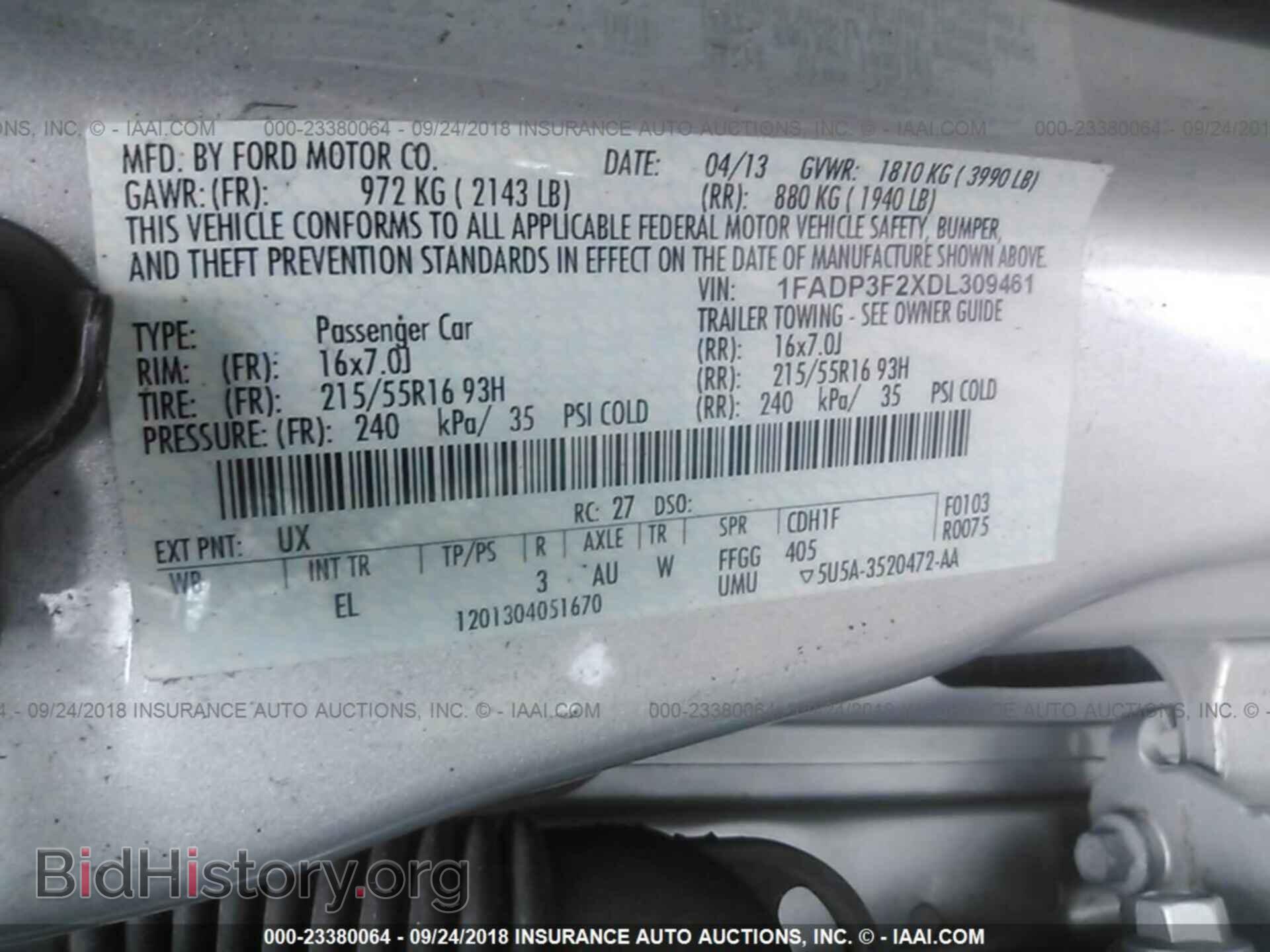 2013 Ford Focus - VIN: 1FADP3F2XDL309461 - Фото 9