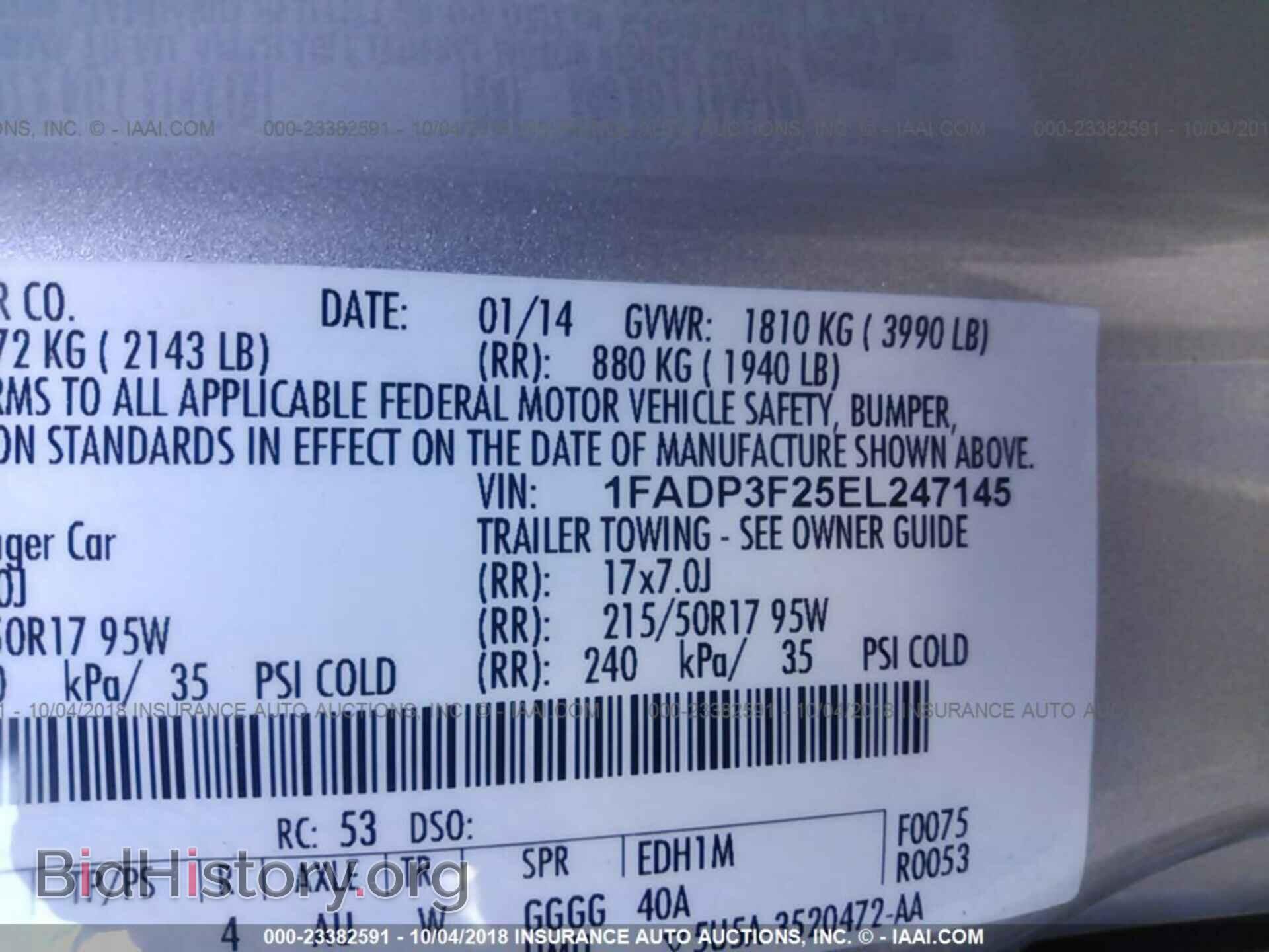 2014 FORD FOCUS - VIN: 1FADP3F25EL247145 - Photo 9