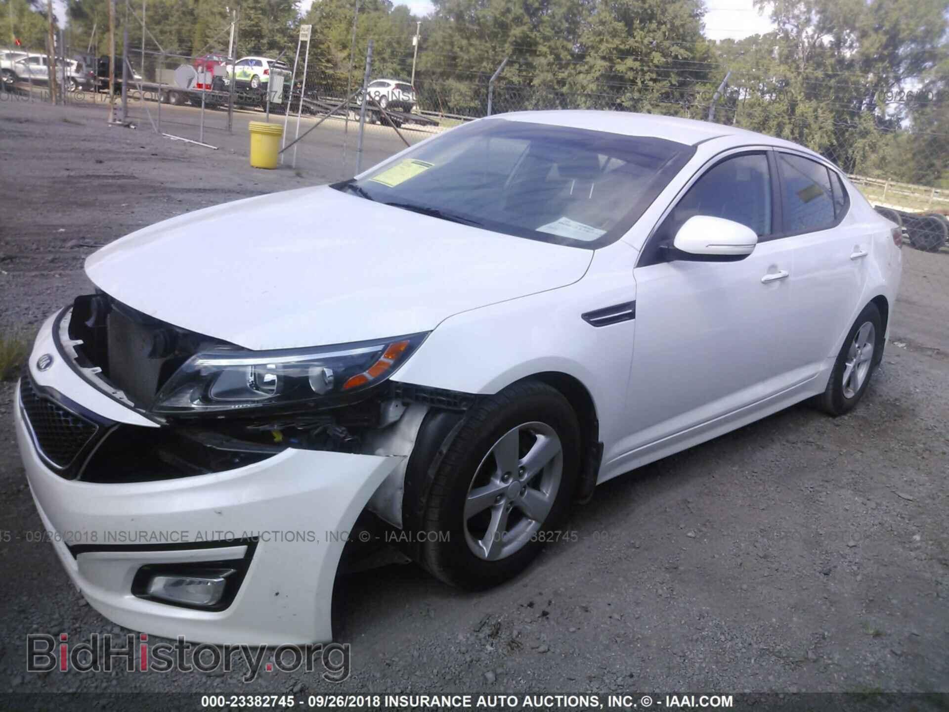 2015 KIA OPTIMA - VIN: KNAGM4A77F5631648 - Фото 2